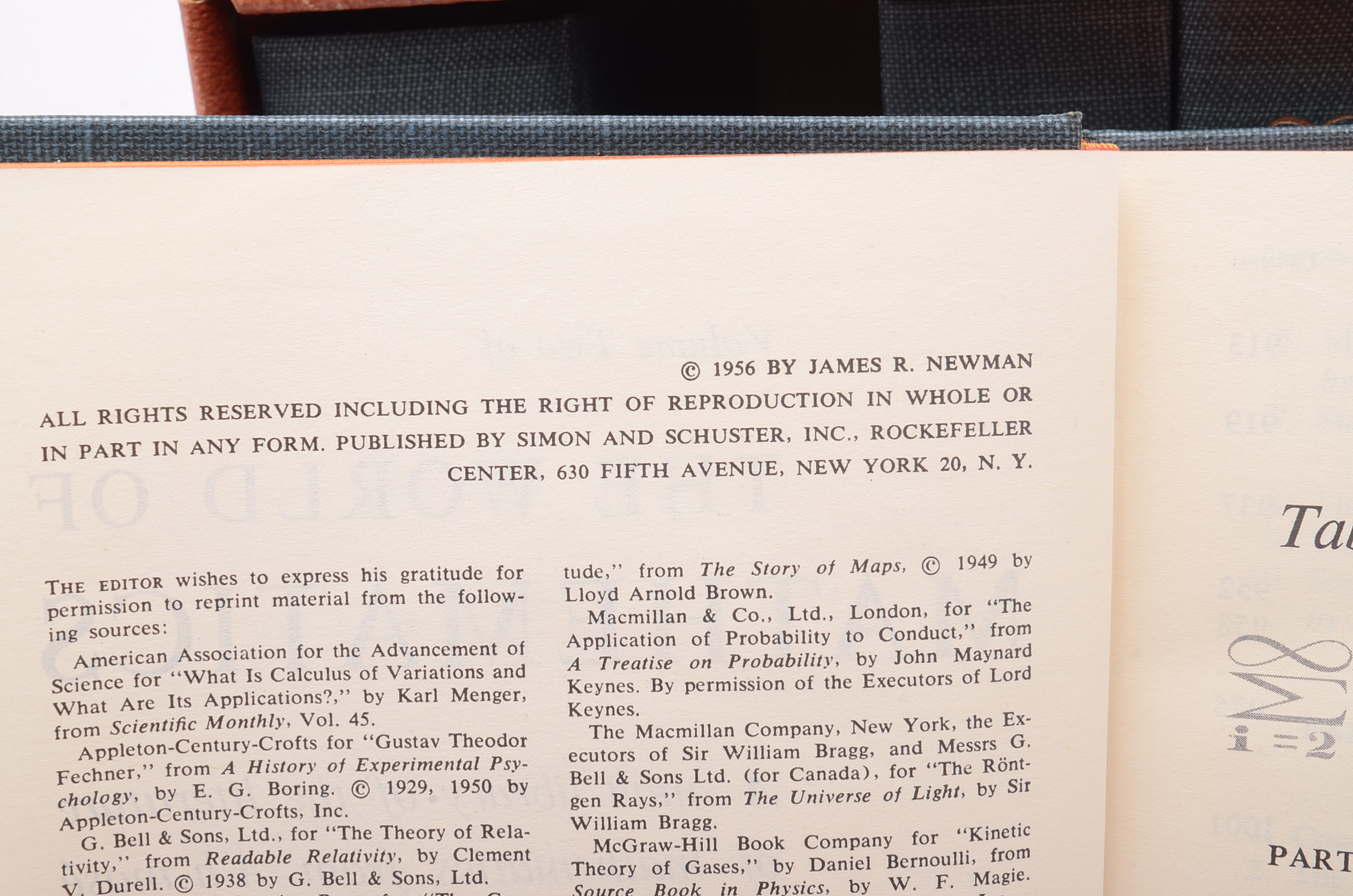 1956 "The World of Mathematics" Box Set by James R. Newman