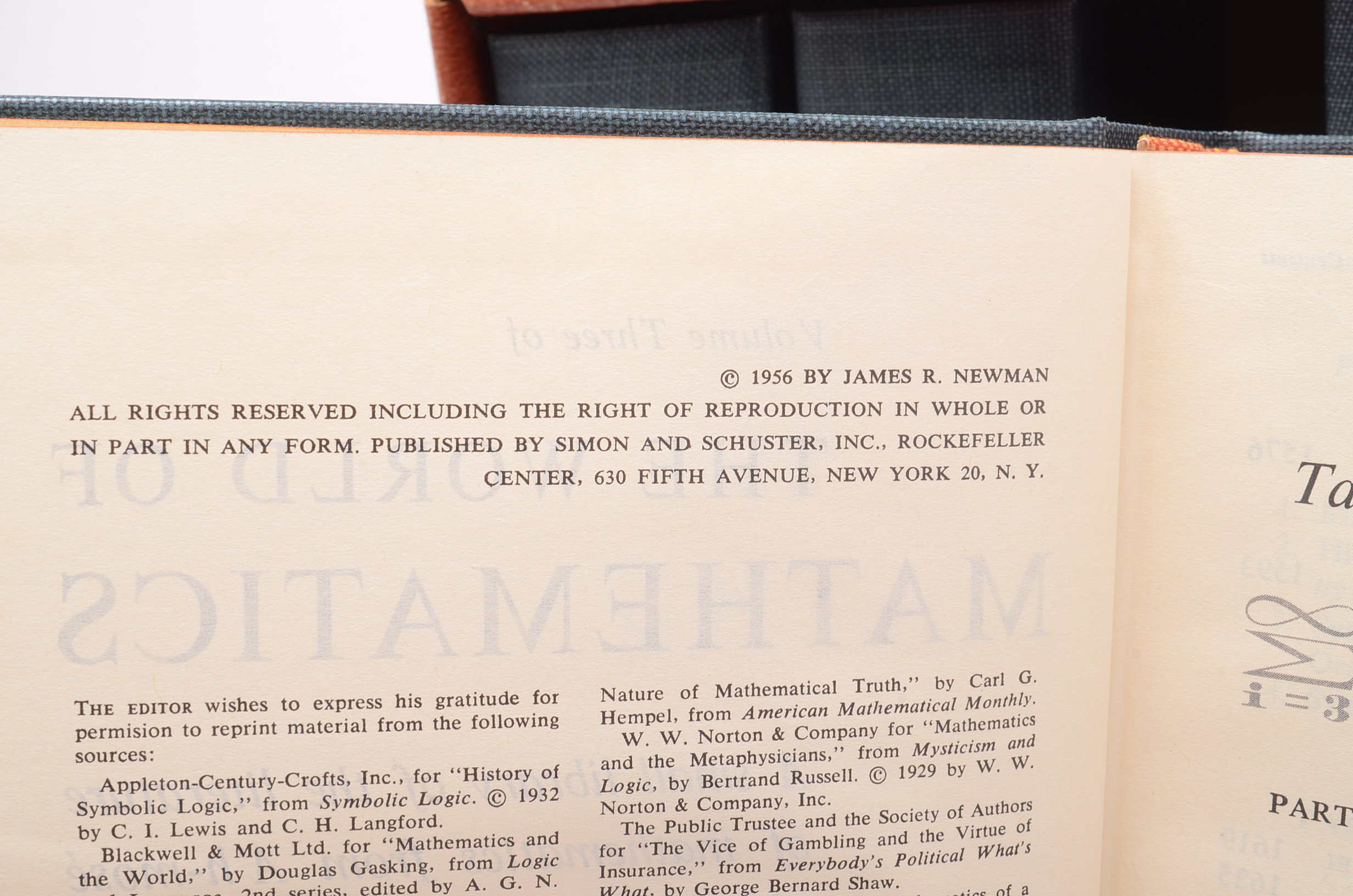 1956 "The World of Mathematics" Box Set by James R. Newman