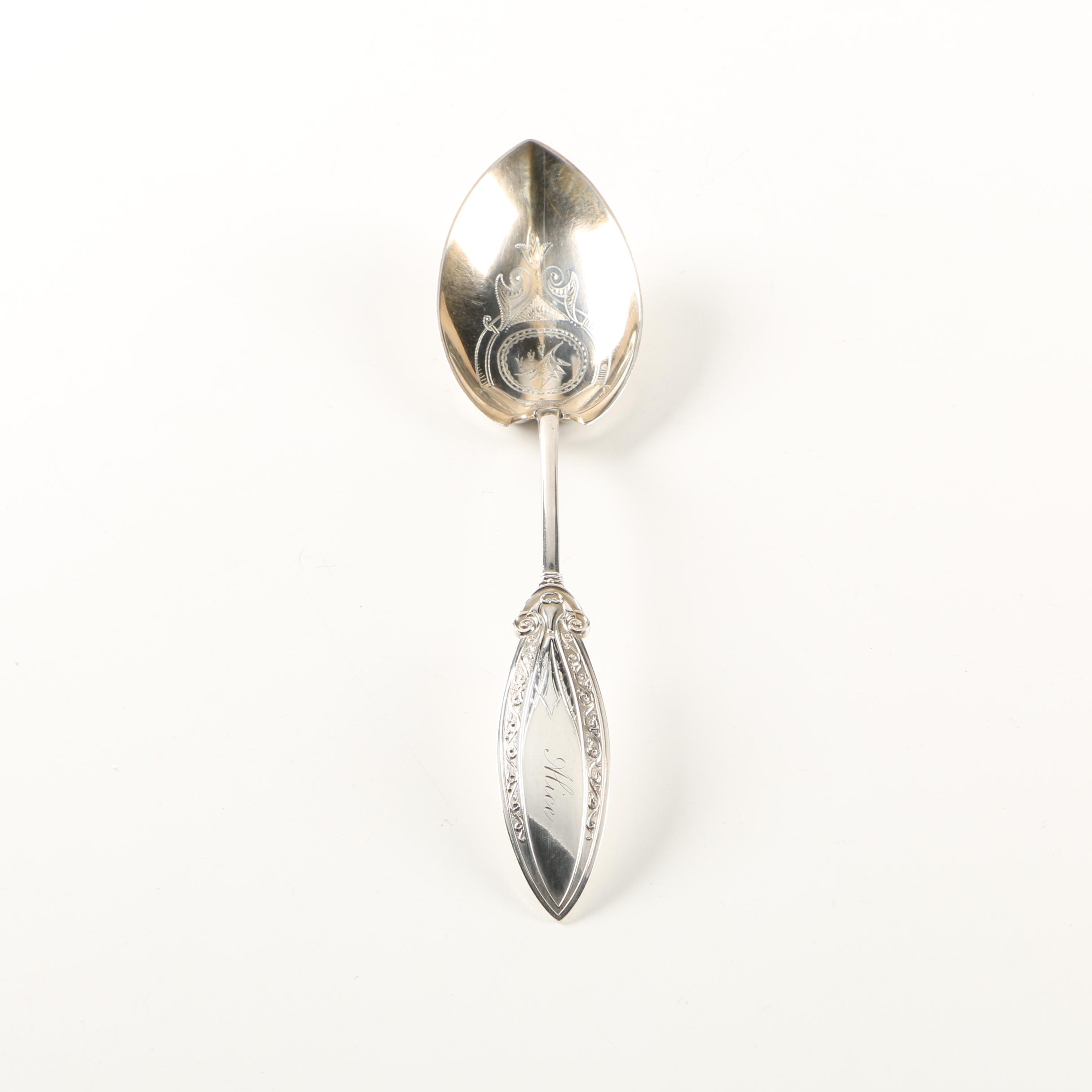 Gorham "Persian" Sterling Silver Serving Spoon