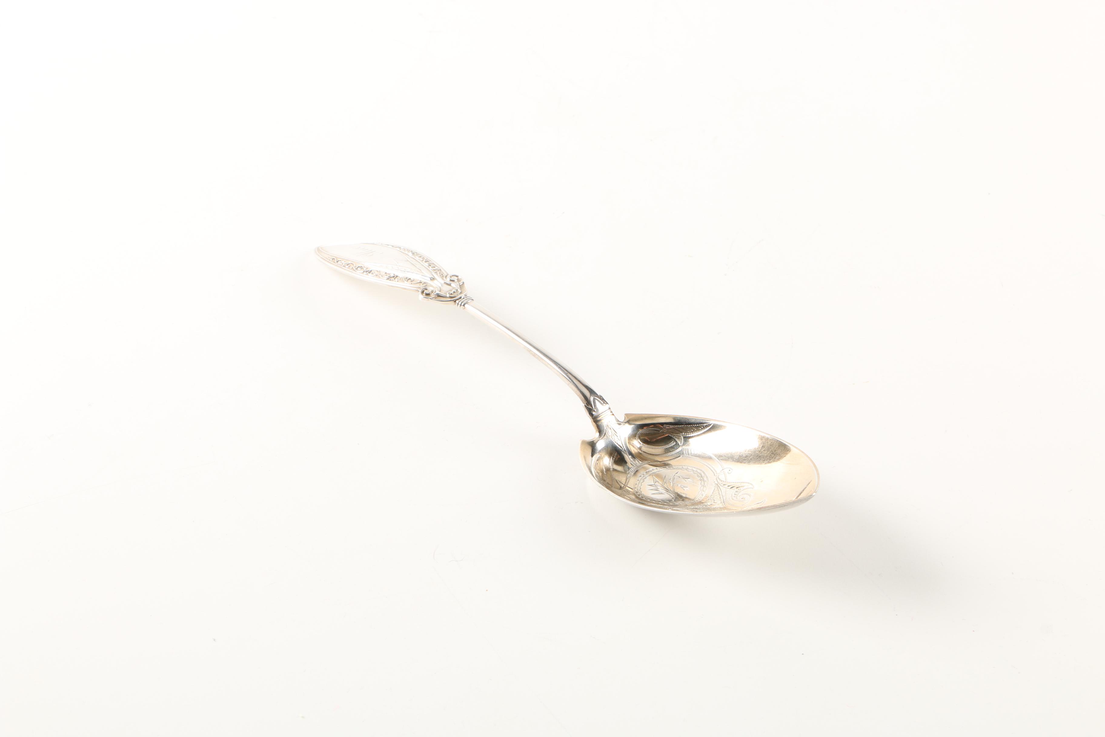 Gorham "Persian" Sterling Silver Serving Spoon