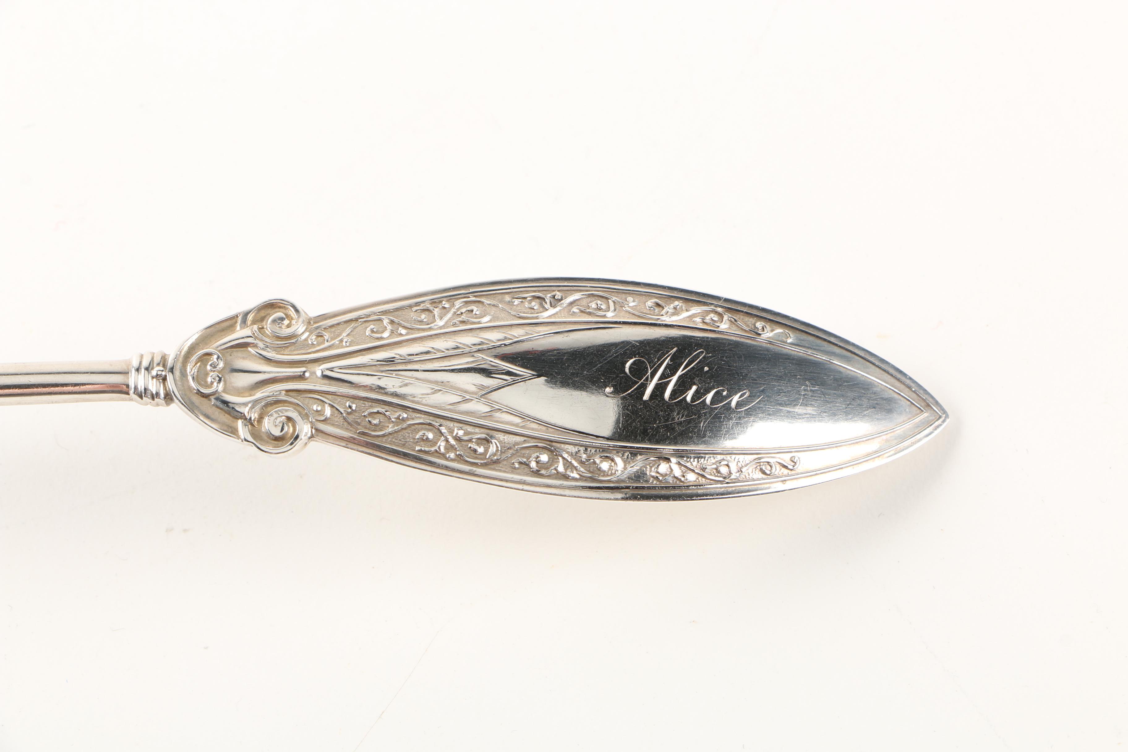 Gorham "Persian" Sterling Silver Serving Spoon