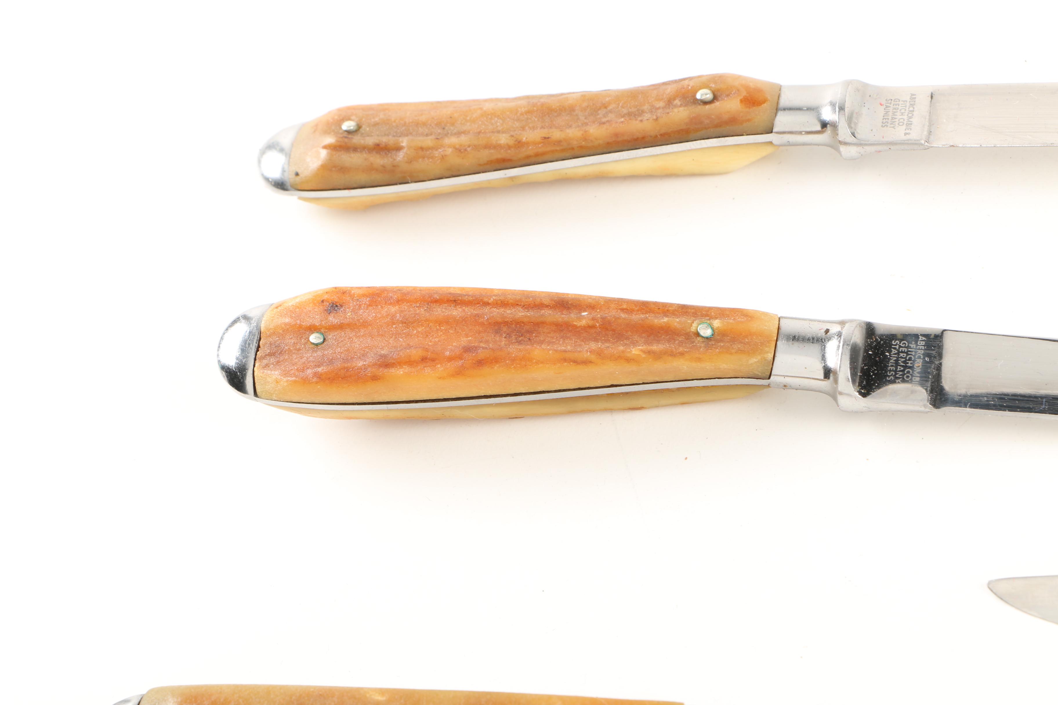 Abercrombie & Fitch Stag Handle Knives