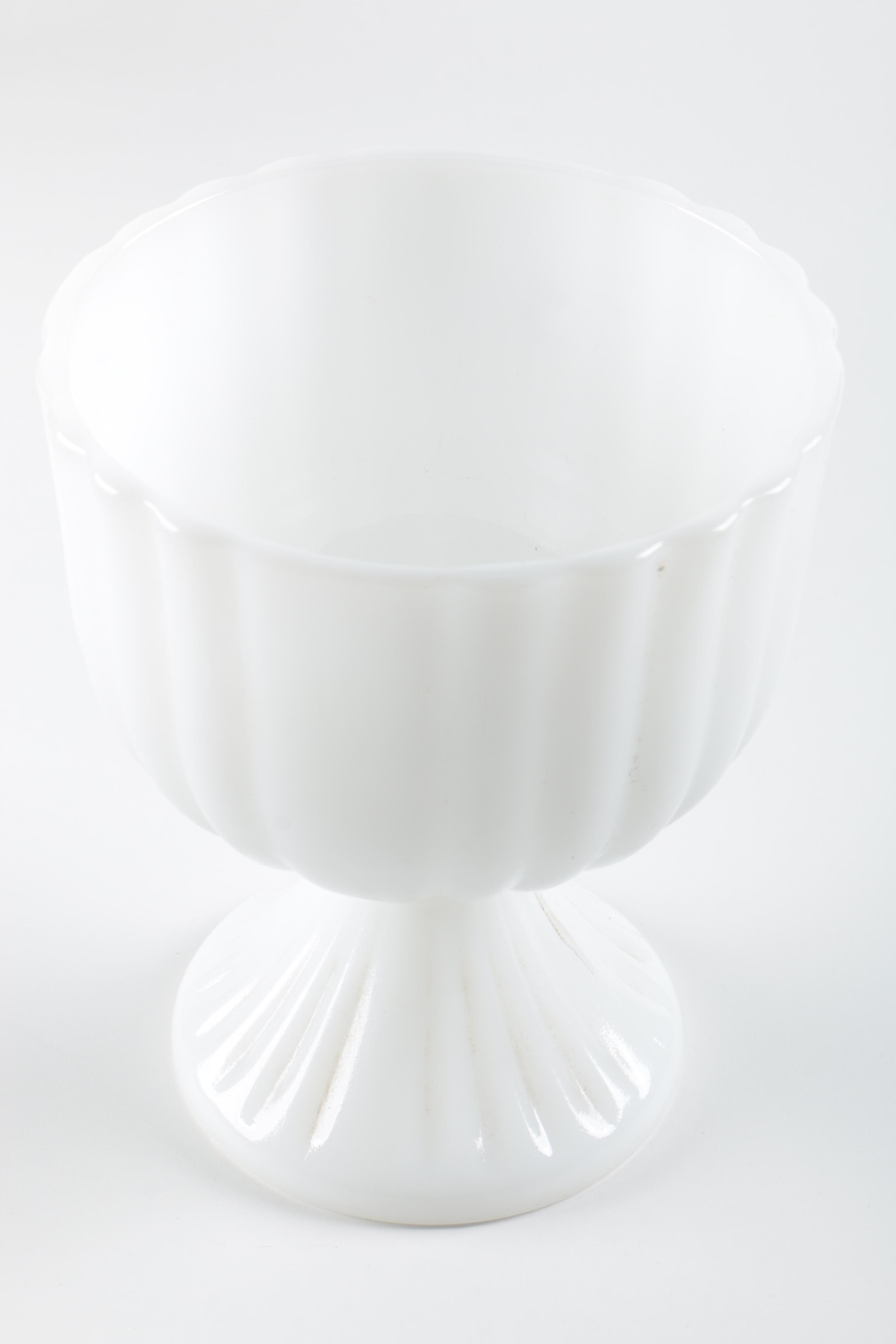 Red and Green Strawberry Stenciled Glass Pitcher