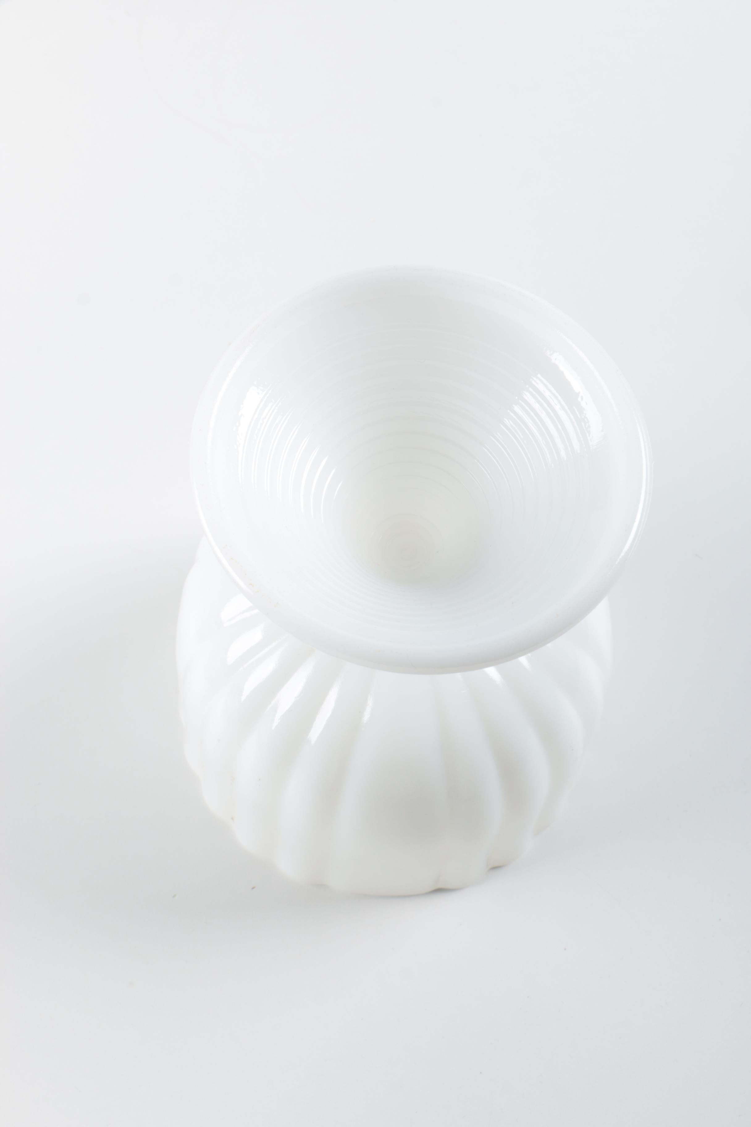 Red and Green Strawberry Stenciled Glass Pitcher