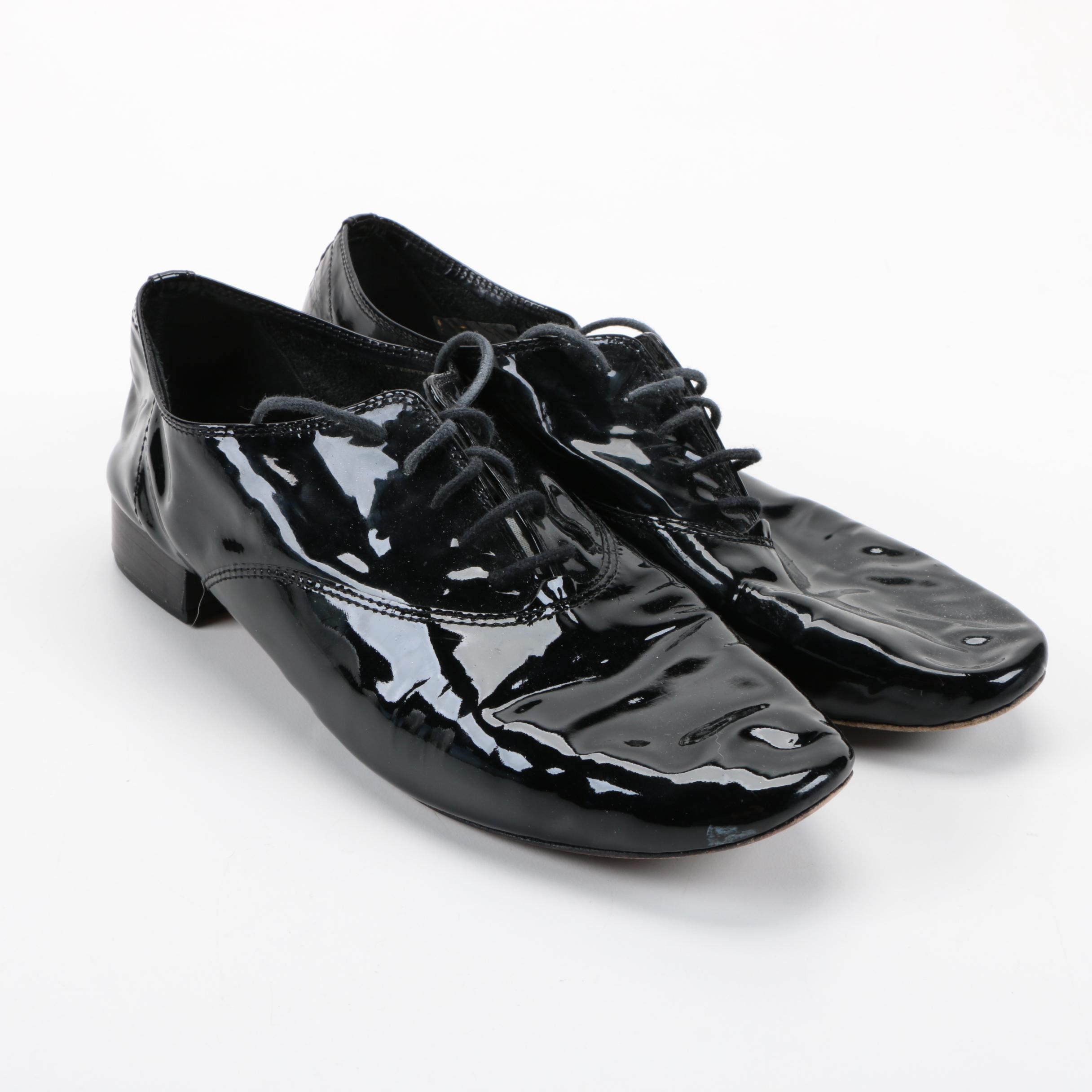 Repetto Paris Patent Leather Oxfords