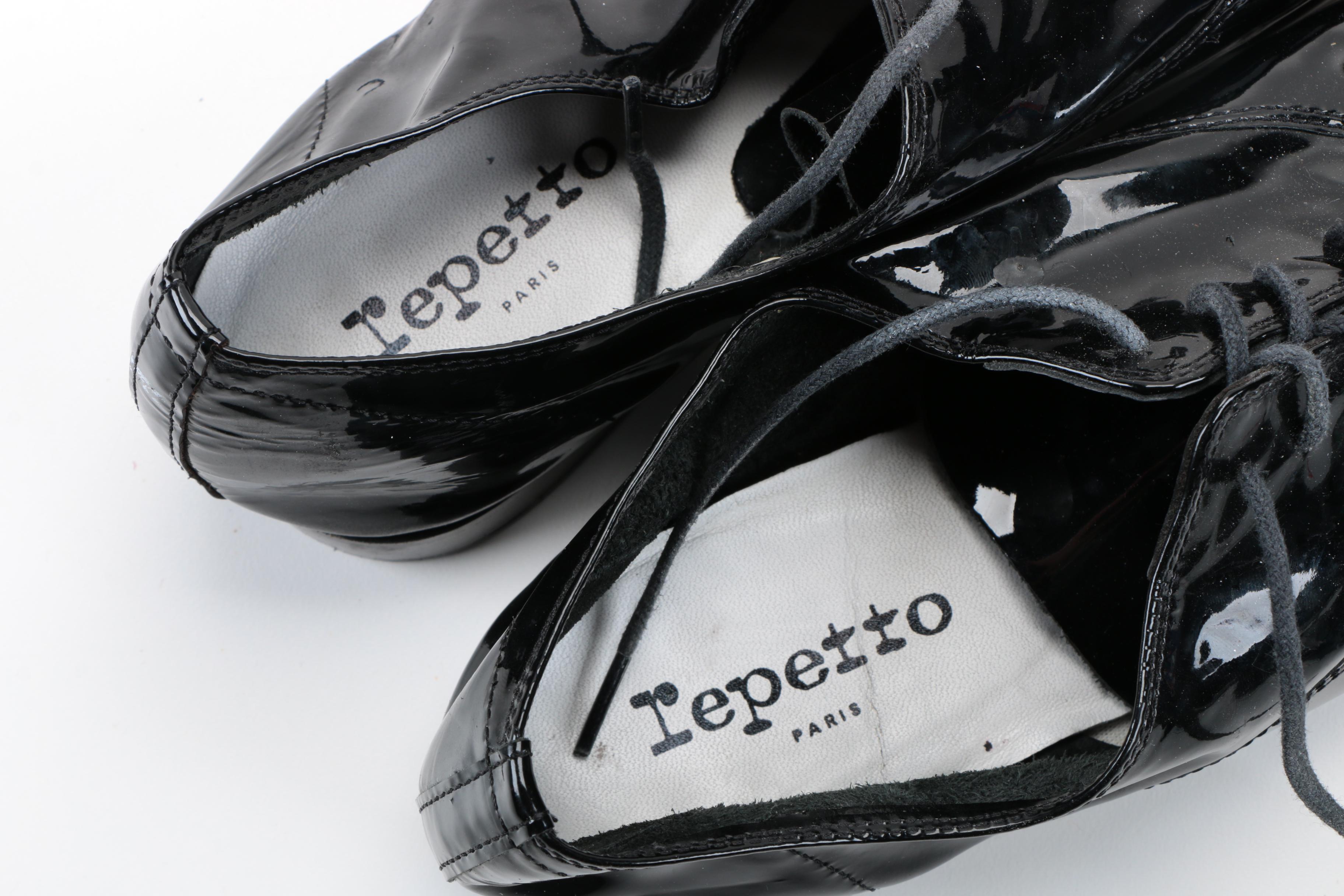 Repetto Paris Patent Leather Oxfords