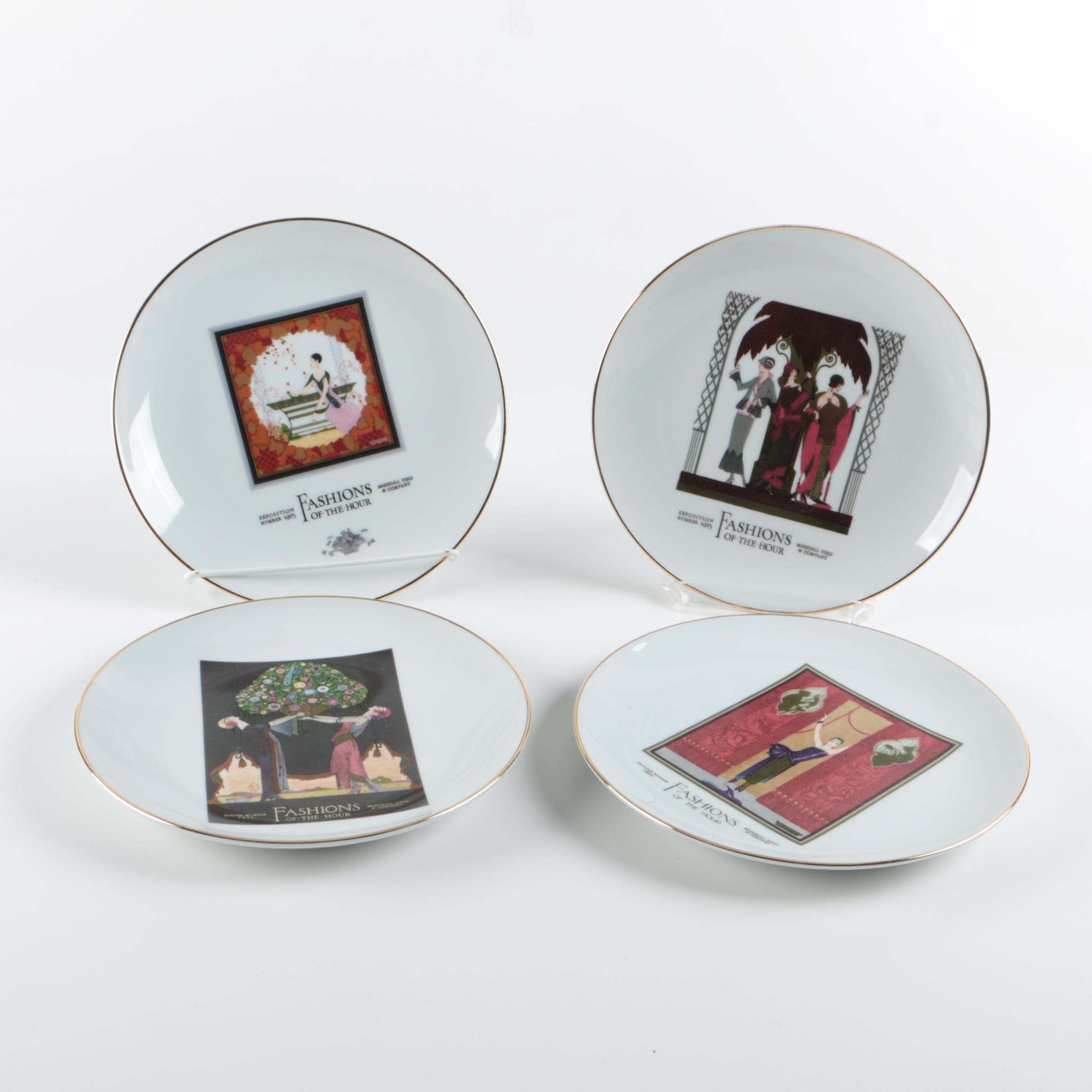Marshall Field's "Fashions Of The Hour" Ceramic Plate Set