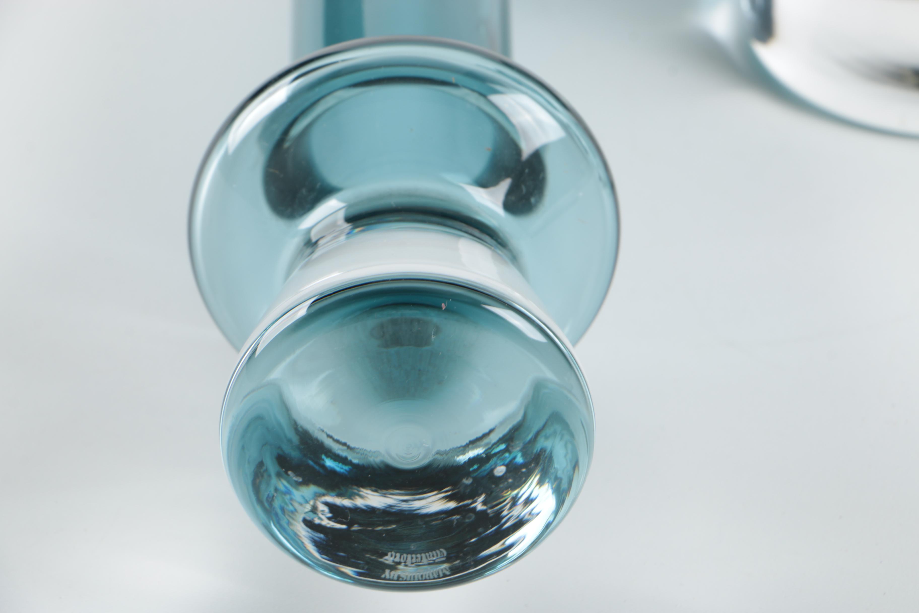 Marquis by Waterford "Samba" Blue Crystal Bud Vases