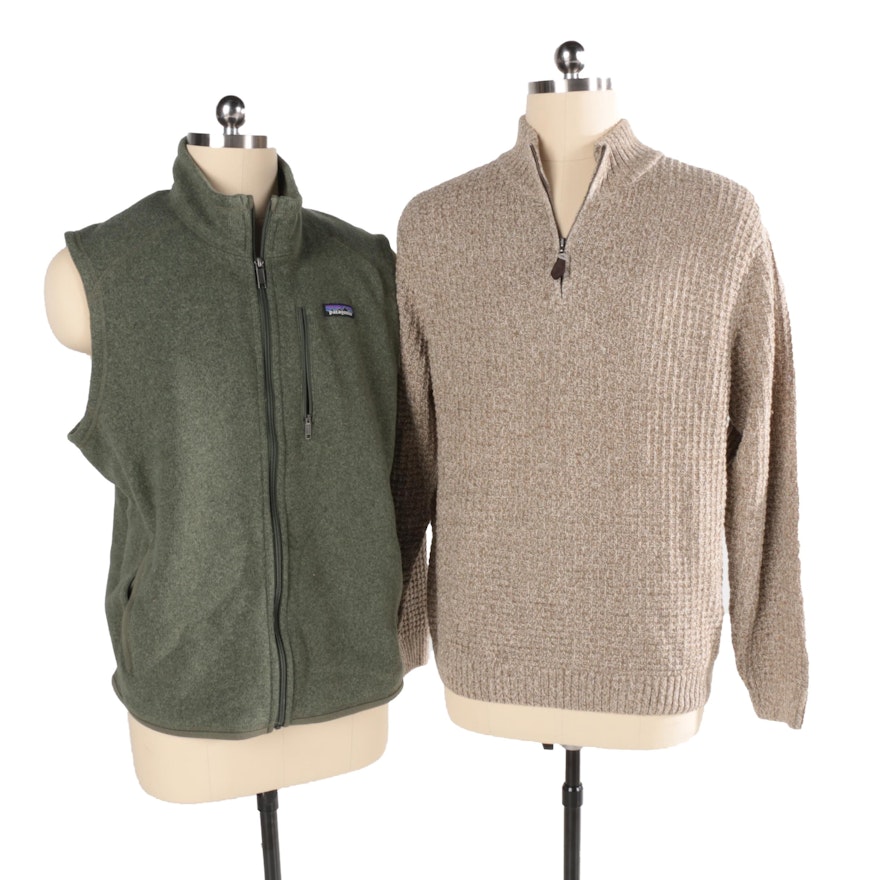 Men's Patagonia Vest and Tasso Elba Sweater