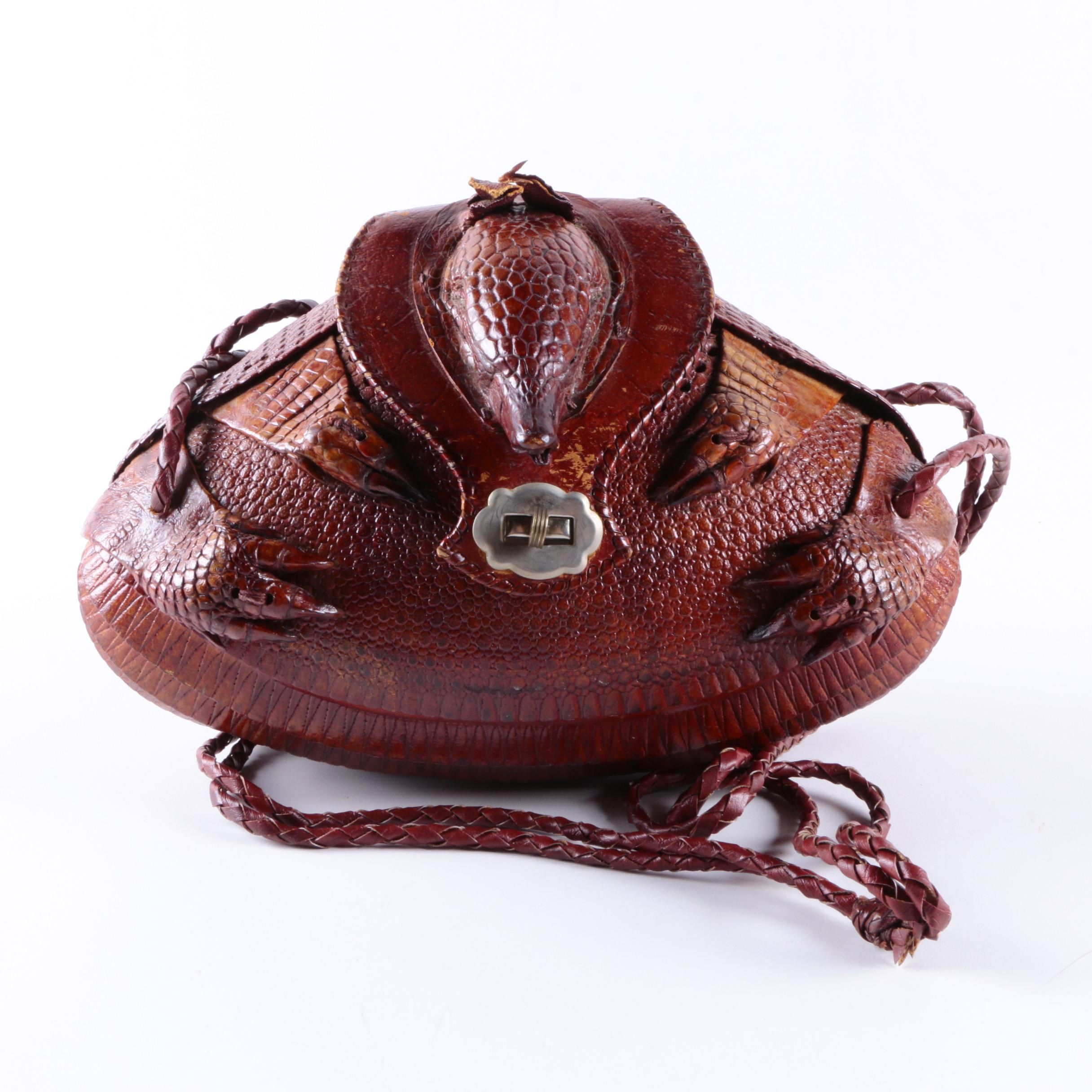 Vintage Armadillo Leather Handbag