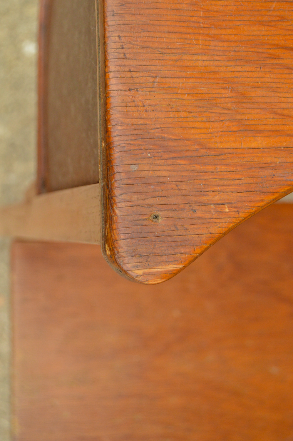Vintage Mid-Century Oak Gossip Table