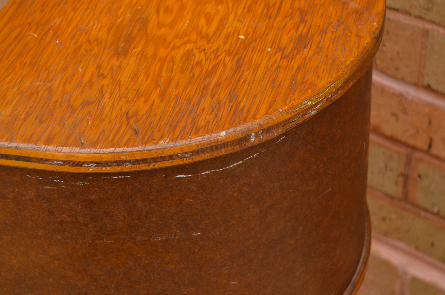 Vintage Mid-Century Oak Gossip Table