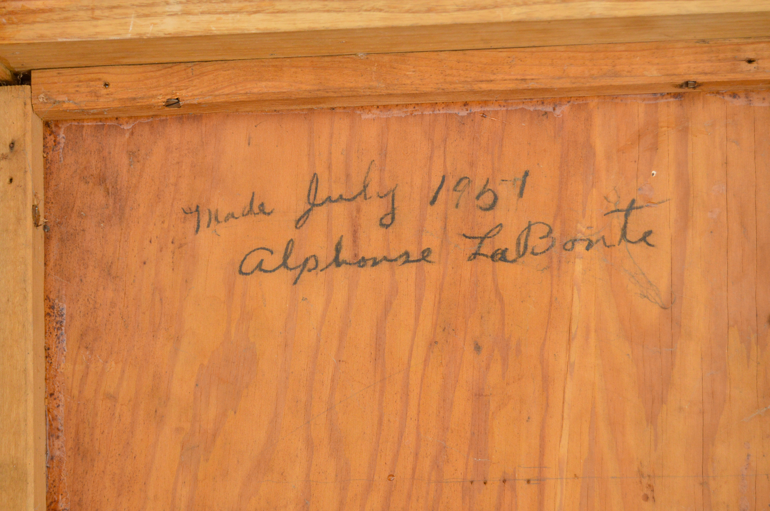 Vintage Mid-Century Oak Gossip Table