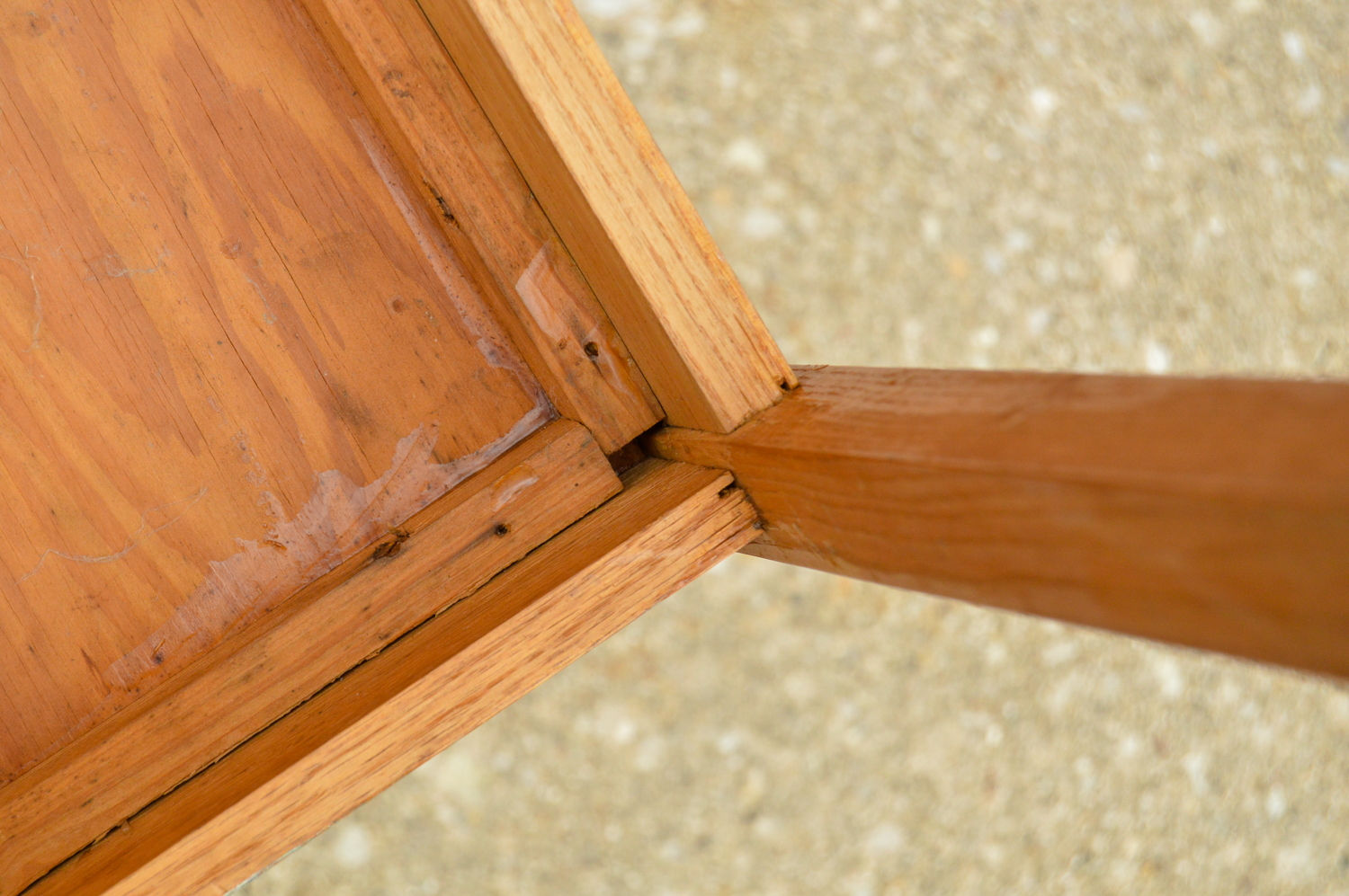 Vintage Mid-Century Oak Gossip Table