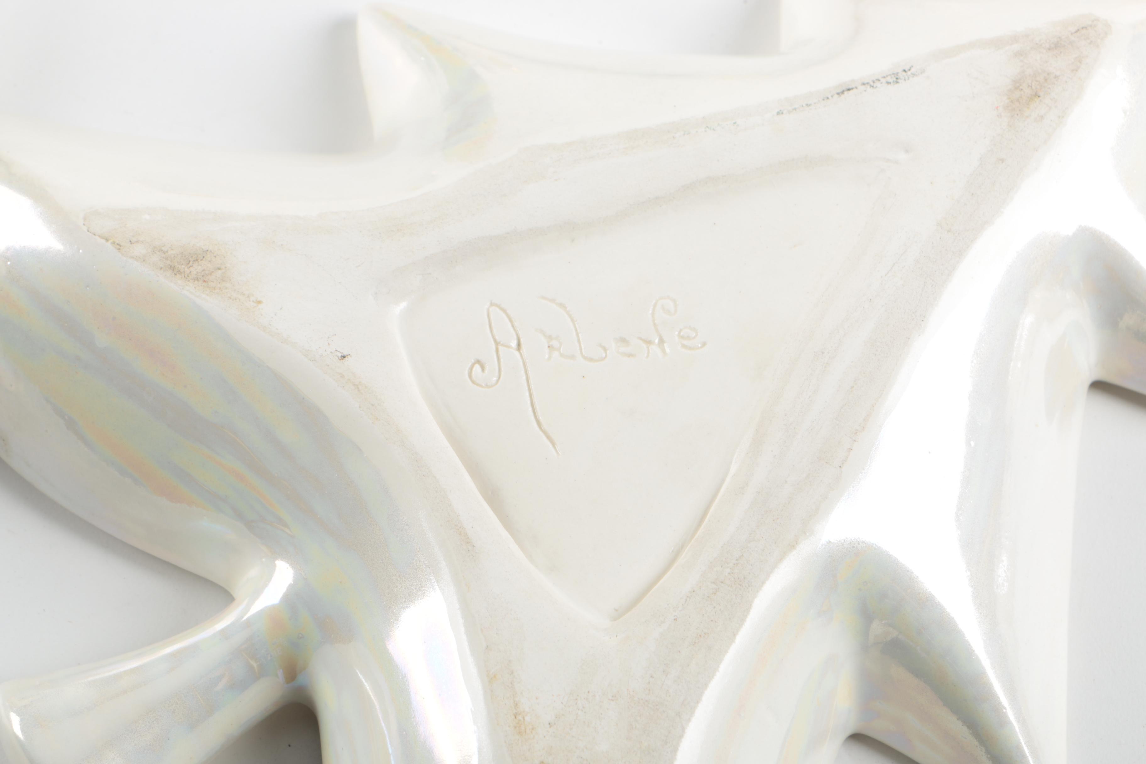 Assortment of White Luster Holiday Dishes