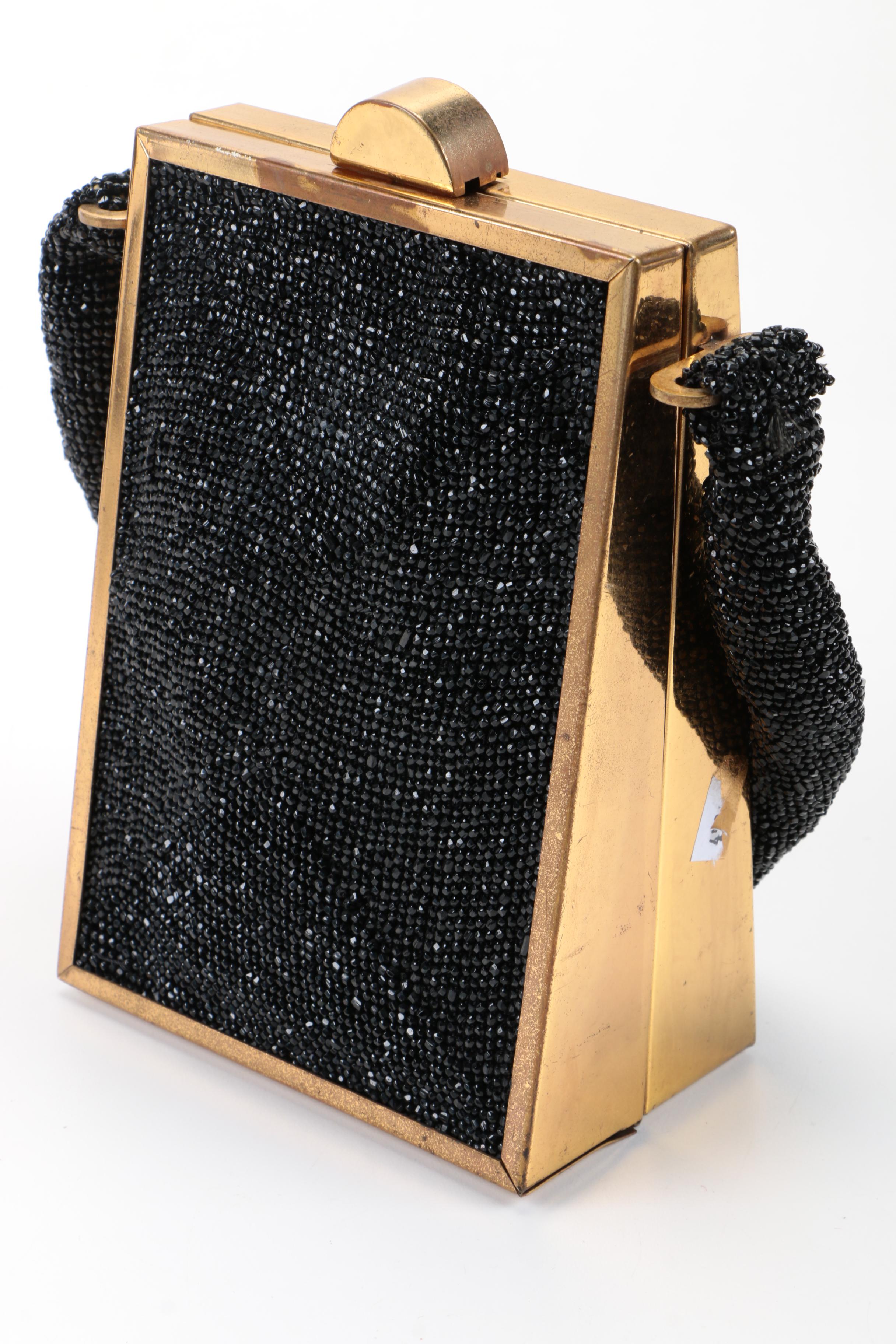 Vintage An M.E. Product Beaded Occasion Handbag