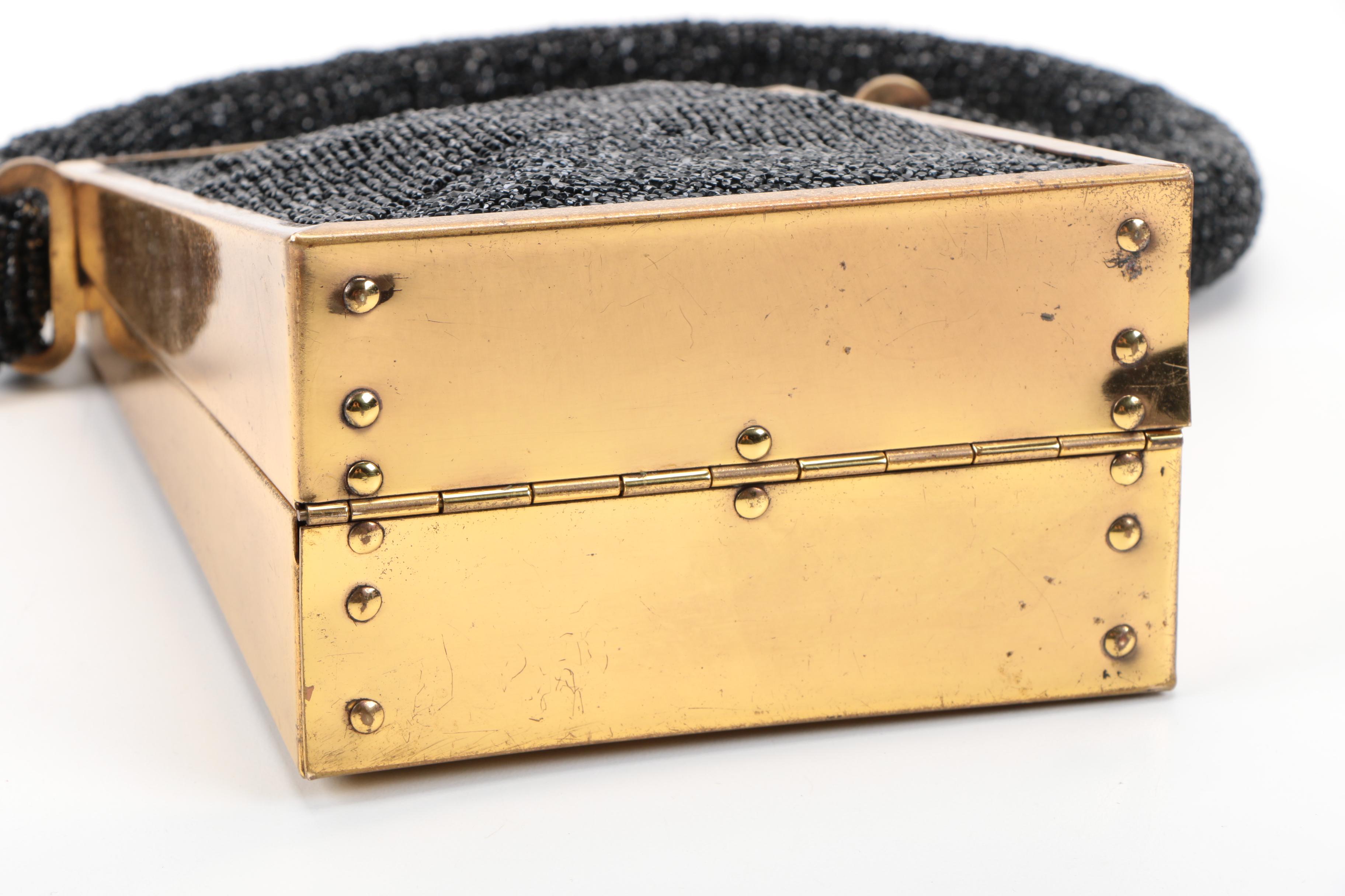 Vintage An M.E. Product Beaded Occasion Handbag