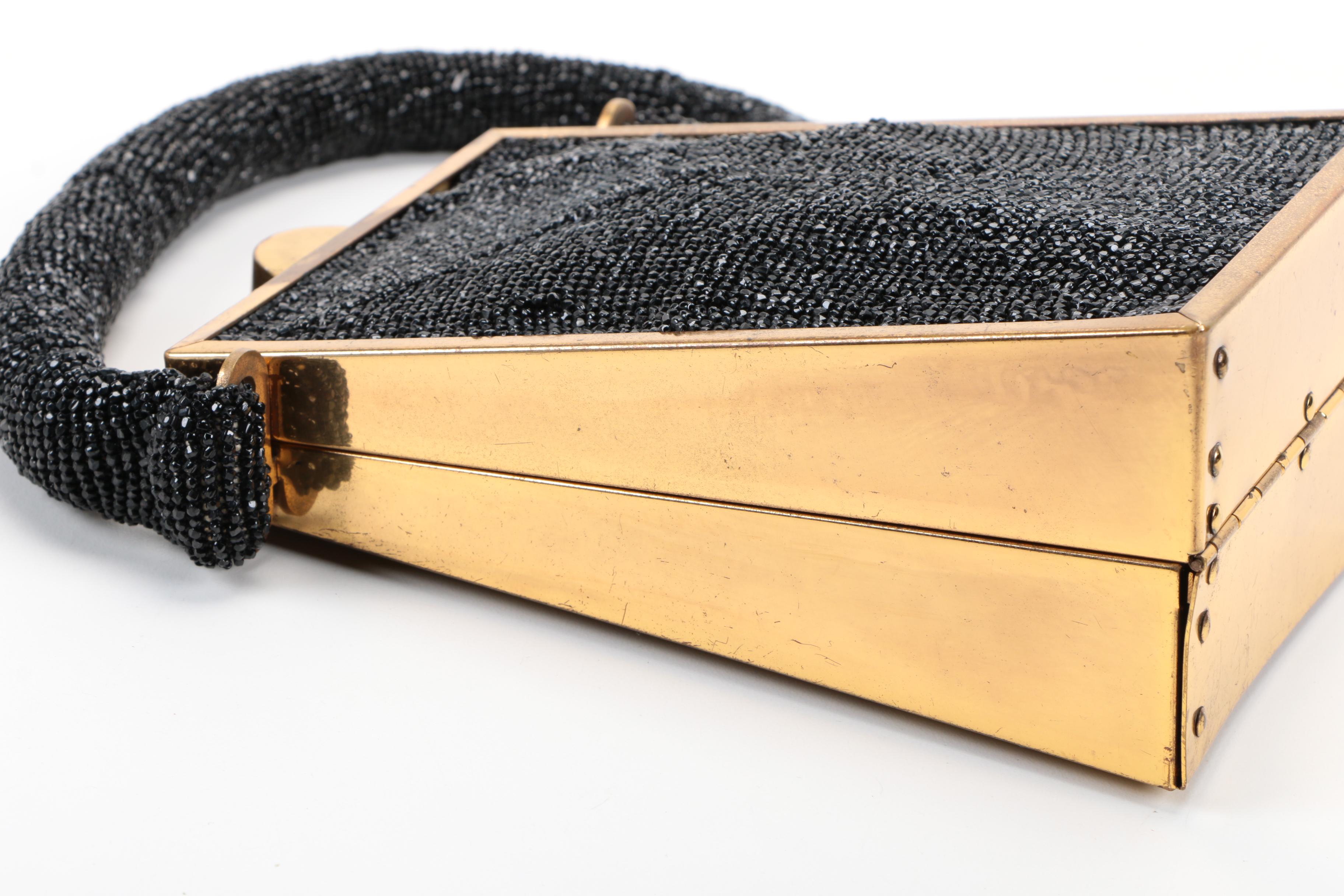 Vintage An M.E. Product Beaded Occasion Handbag