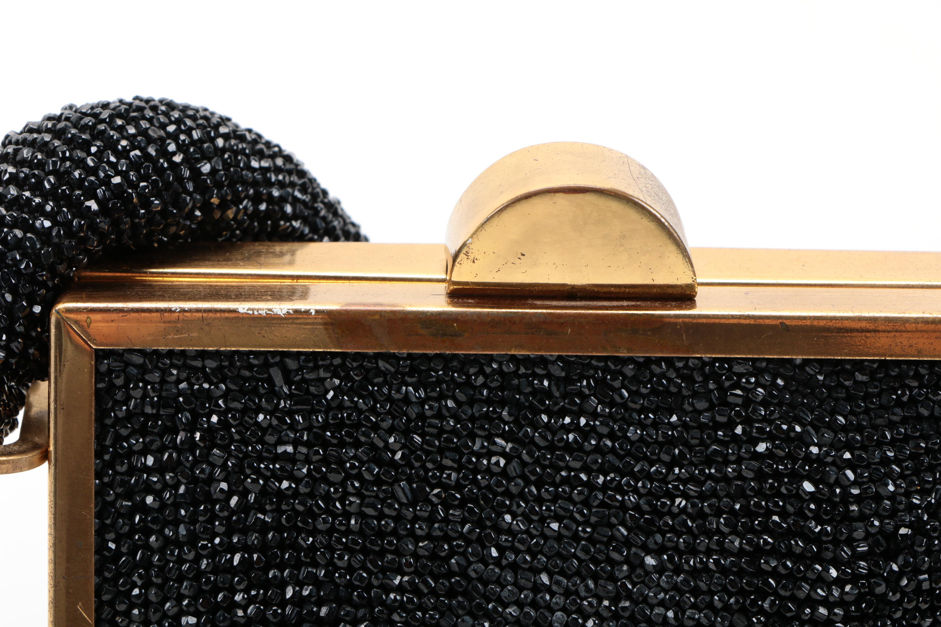 Vintage An M.E. Product Beaded Occasion Handbag