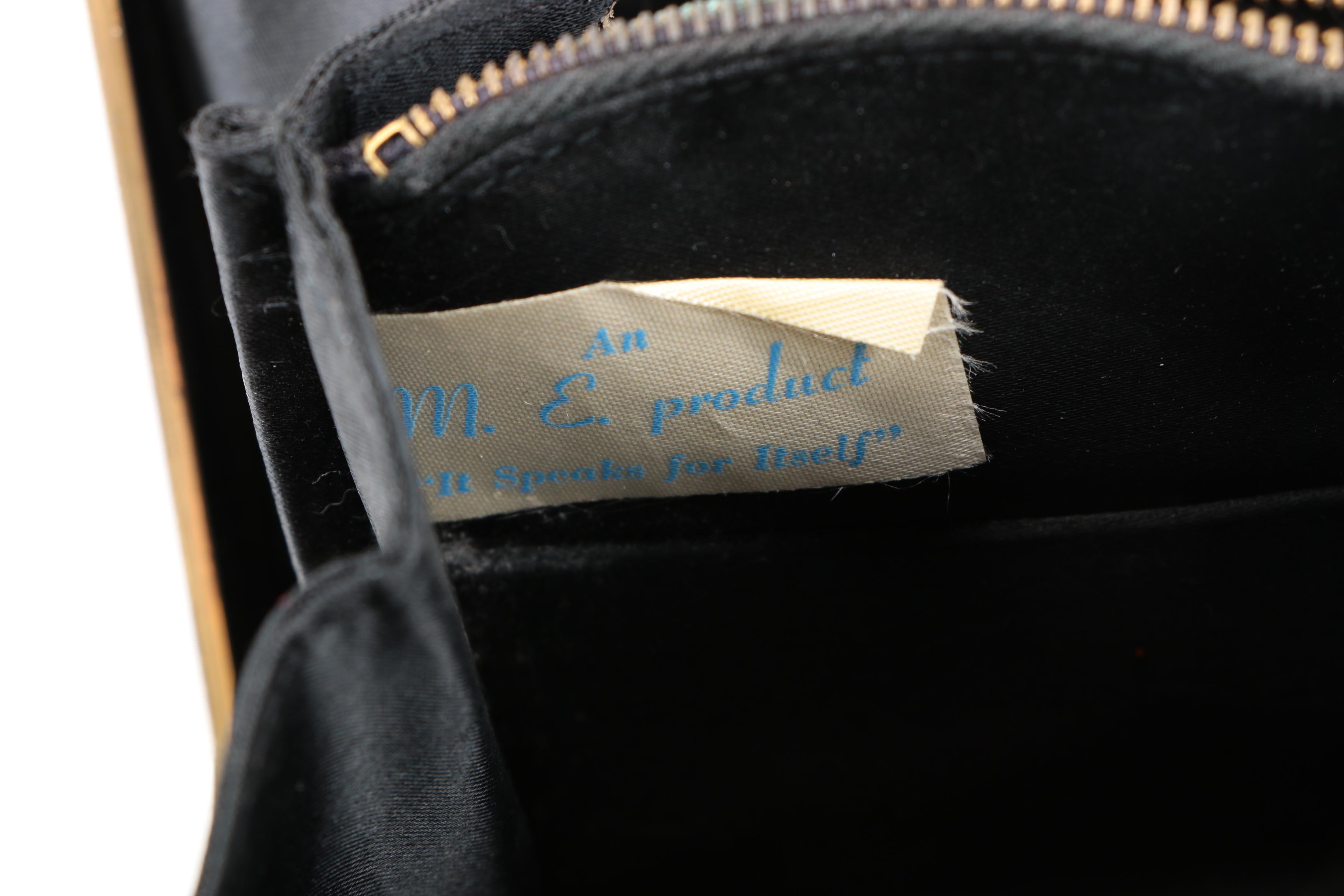 Vintage An M.E. Product Beaded Occasion Handbag