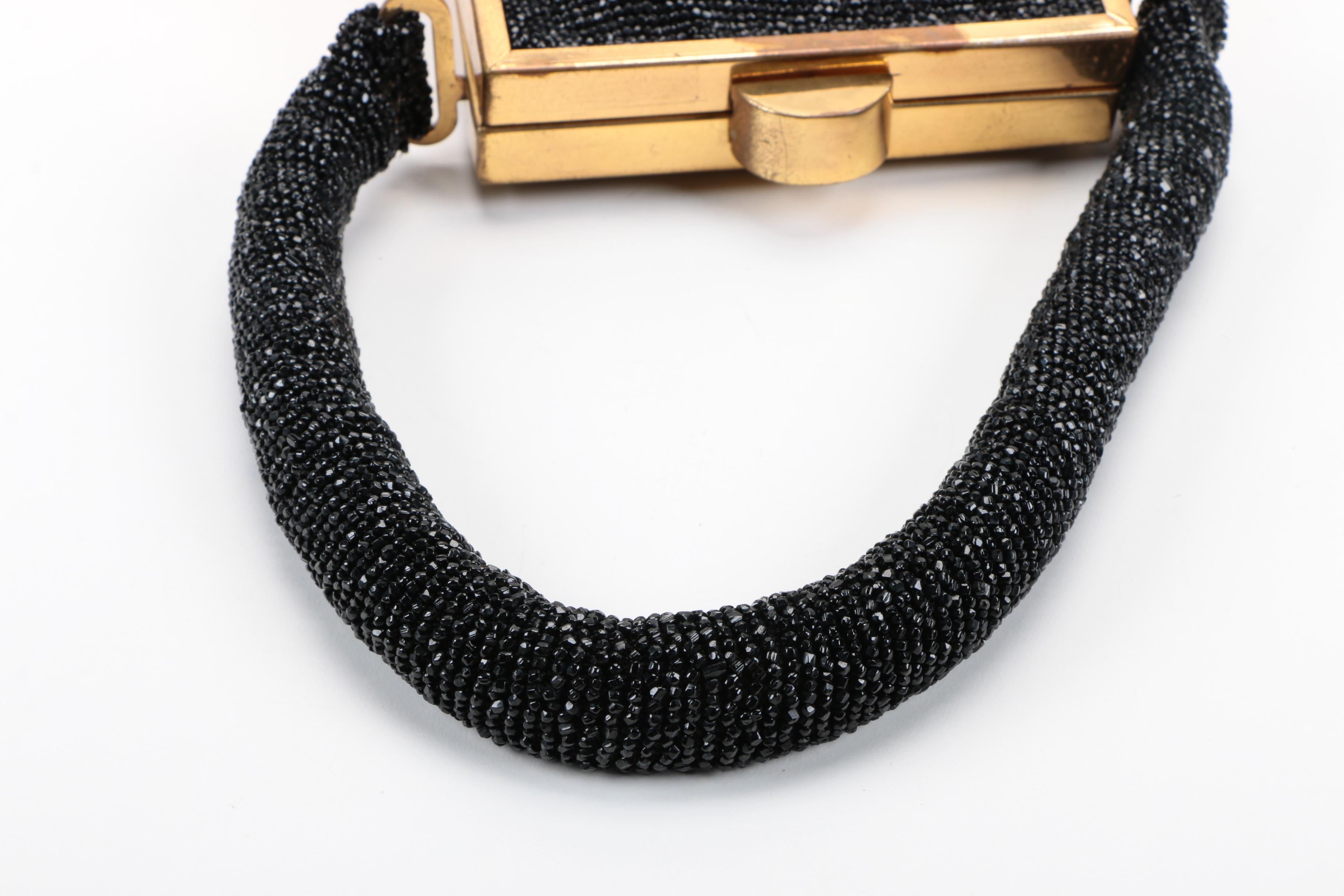 Vintage An M.E. Product Beaded Occasion Handbag