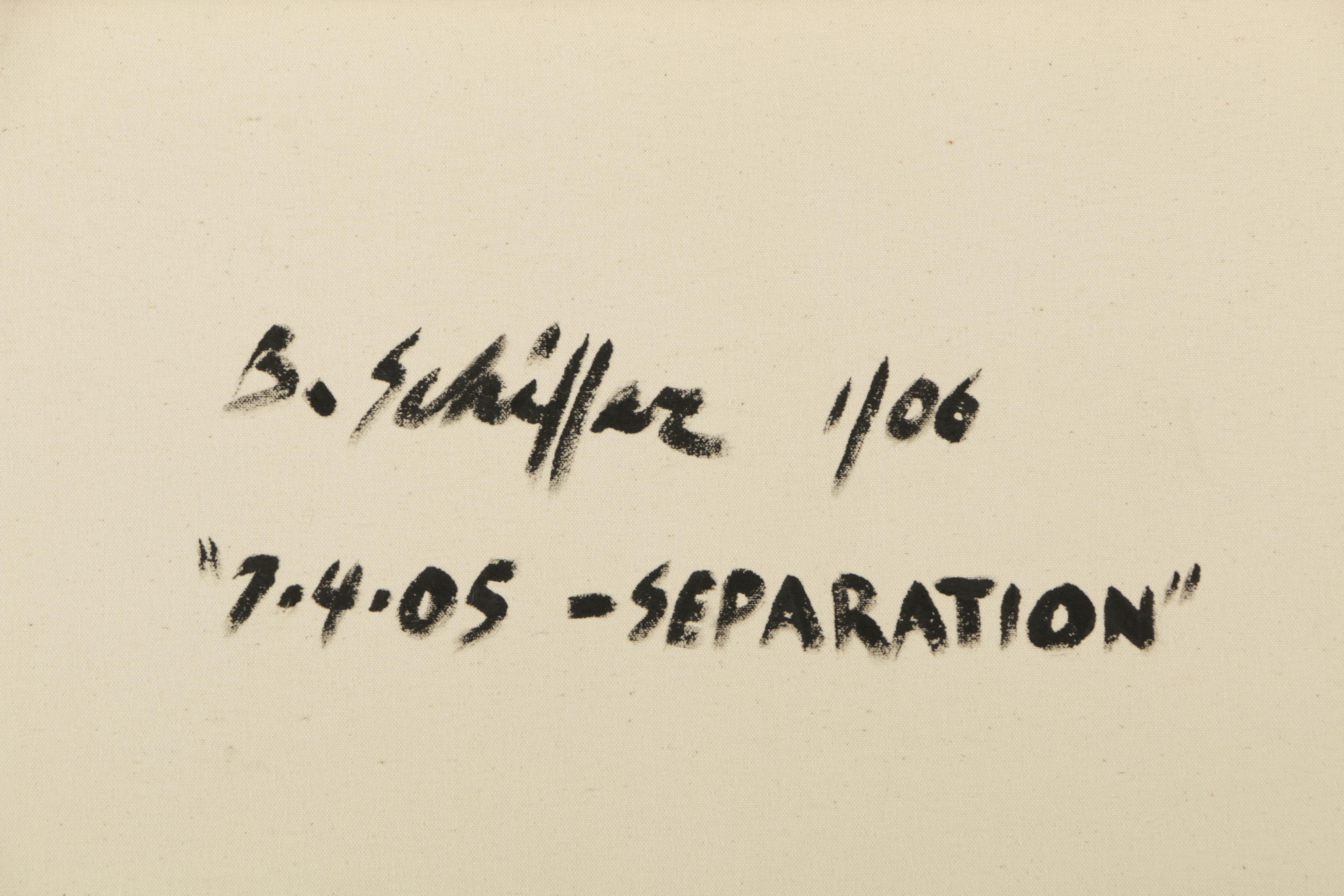 Bill Schiffer Oil Painting on Canvas "Separation"