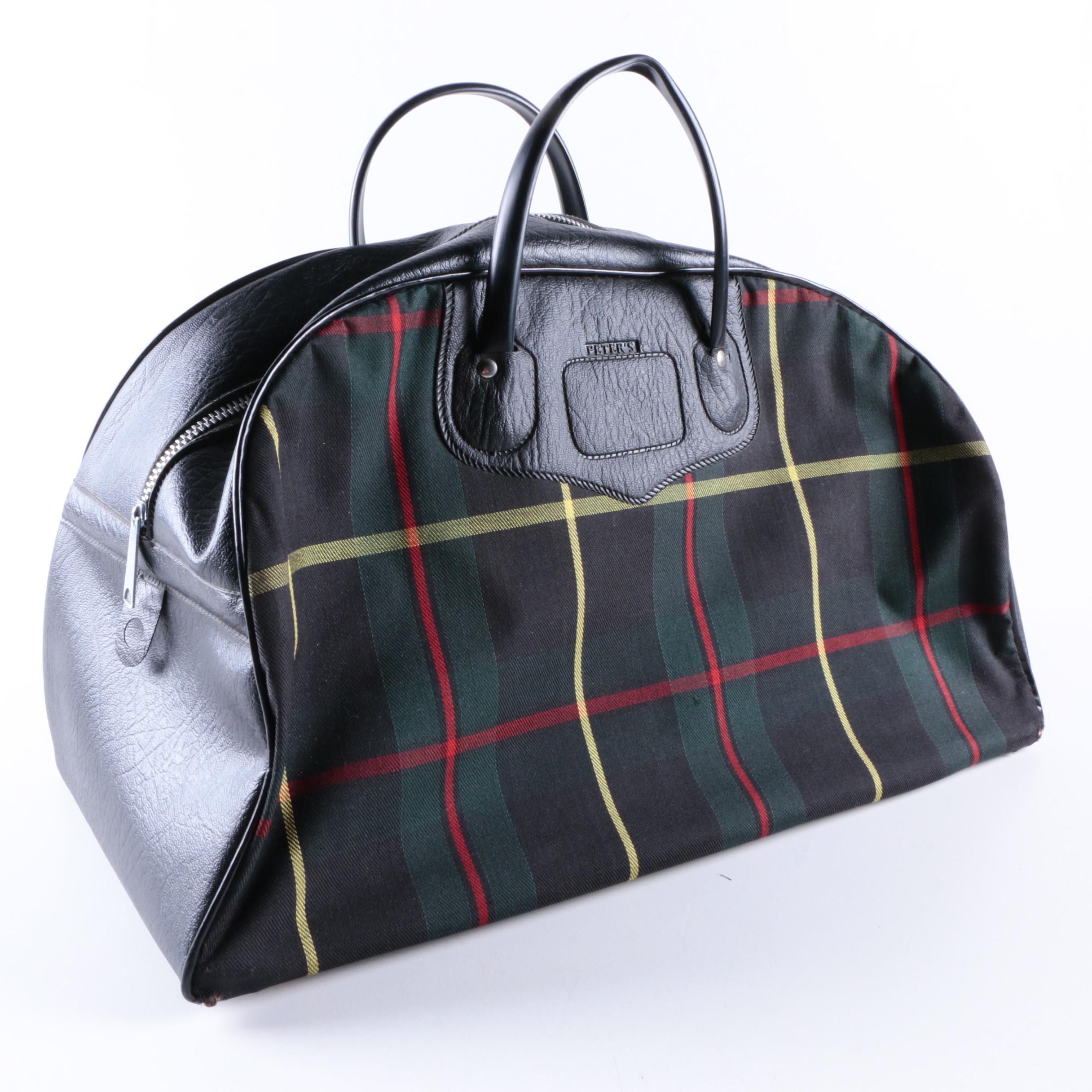 Peter's Leather and Tartan Weekend Bag