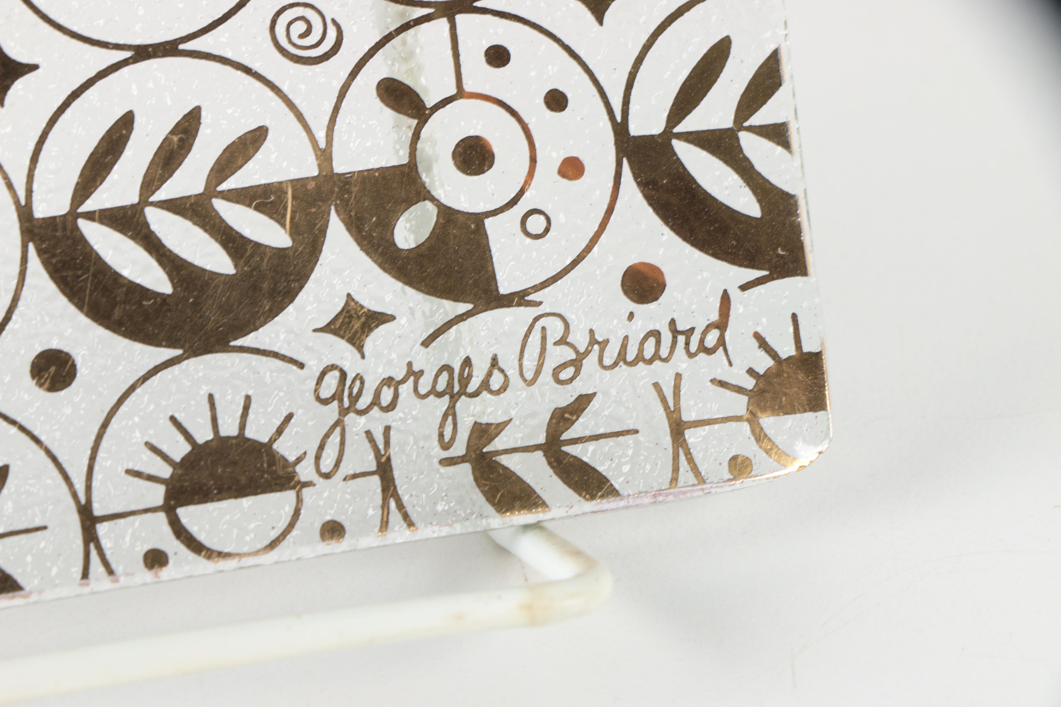 Vintage Georges Briard "Forbidden Fruit" Glass Plates