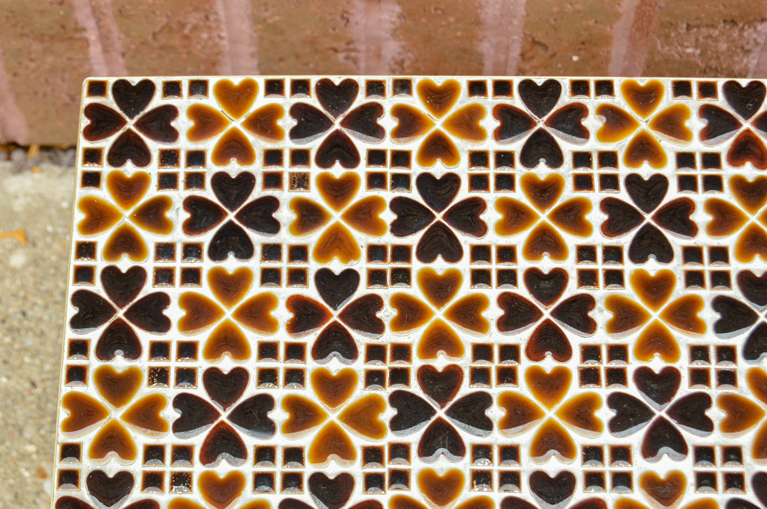 Mid Century Modern Tile Top Coffee Table