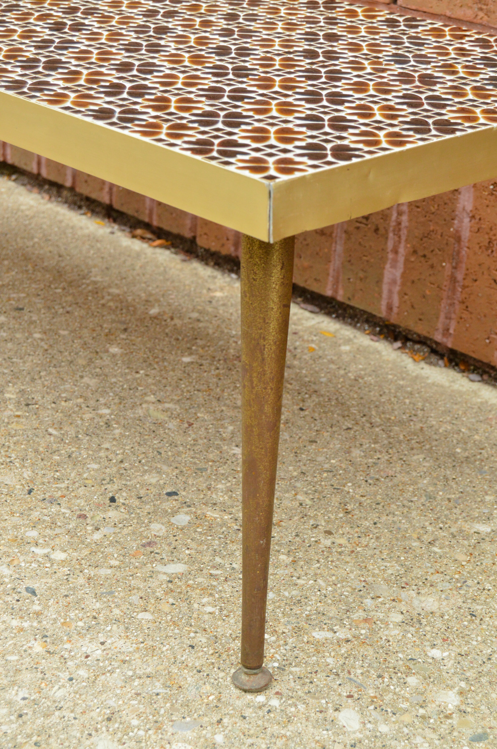 Mid Century Modern Tile Top Coffee Table
