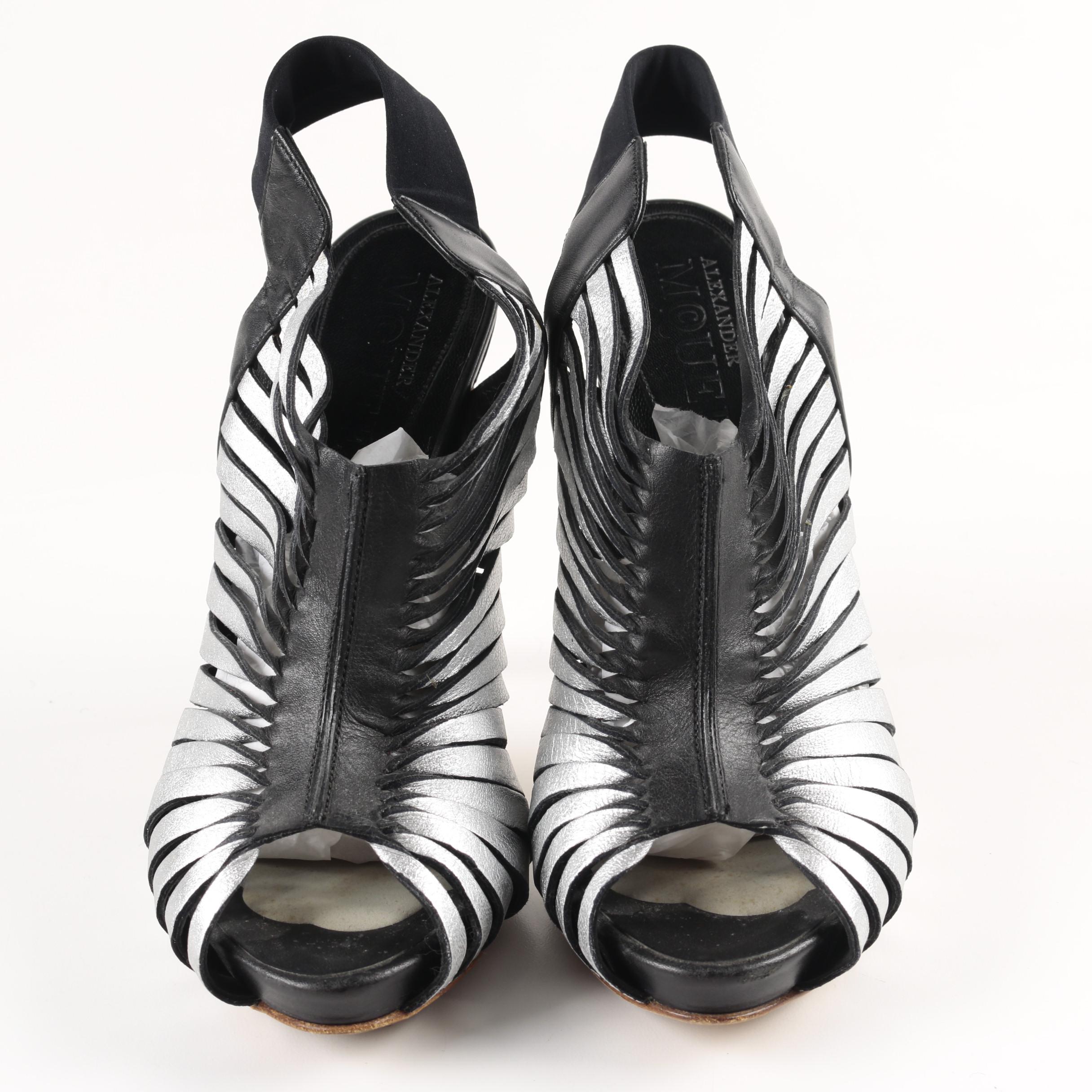 Alexander McQueen Peep Toe Stiletto Heels