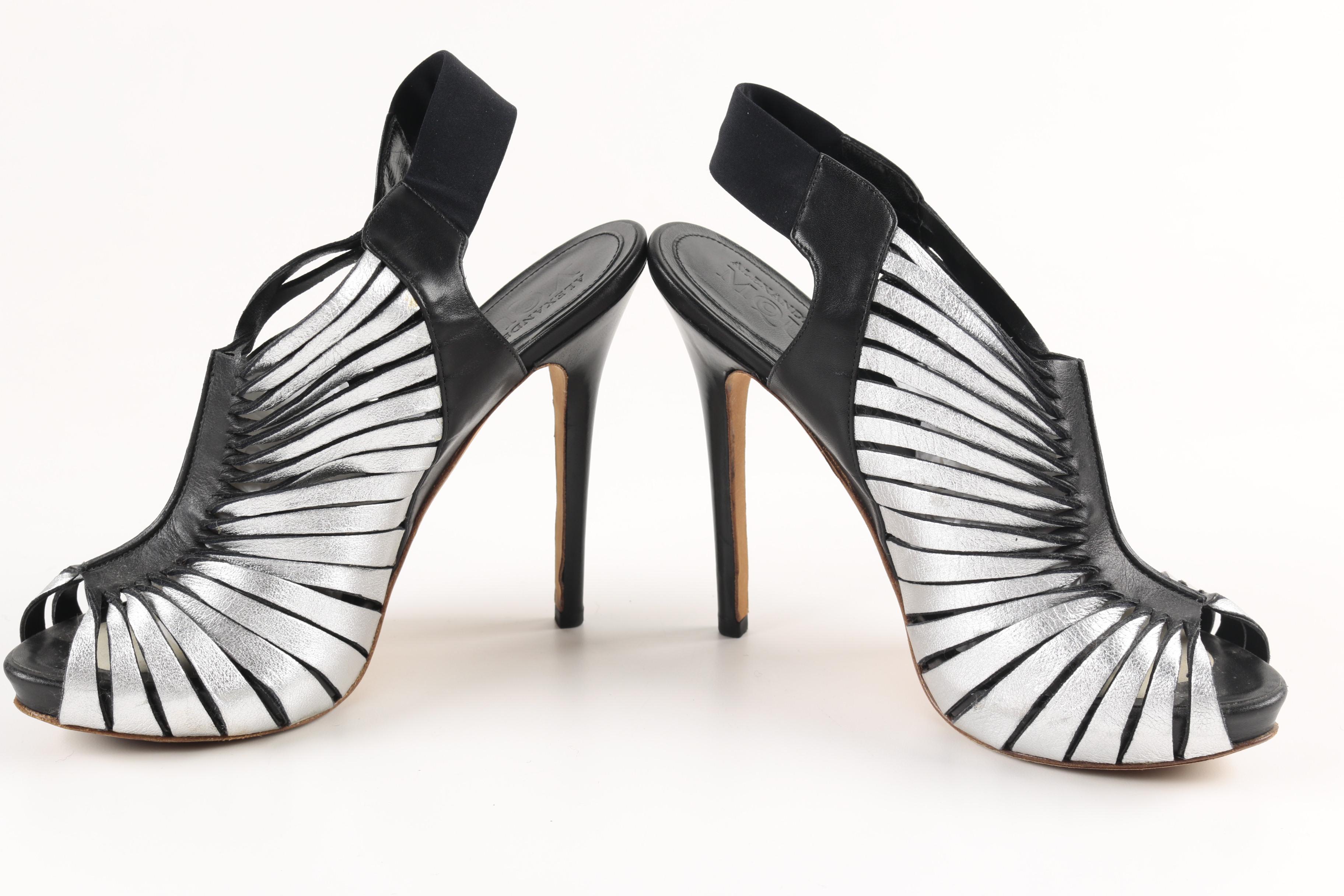 Alexander McQueen Peep Toe Stiletto Heels