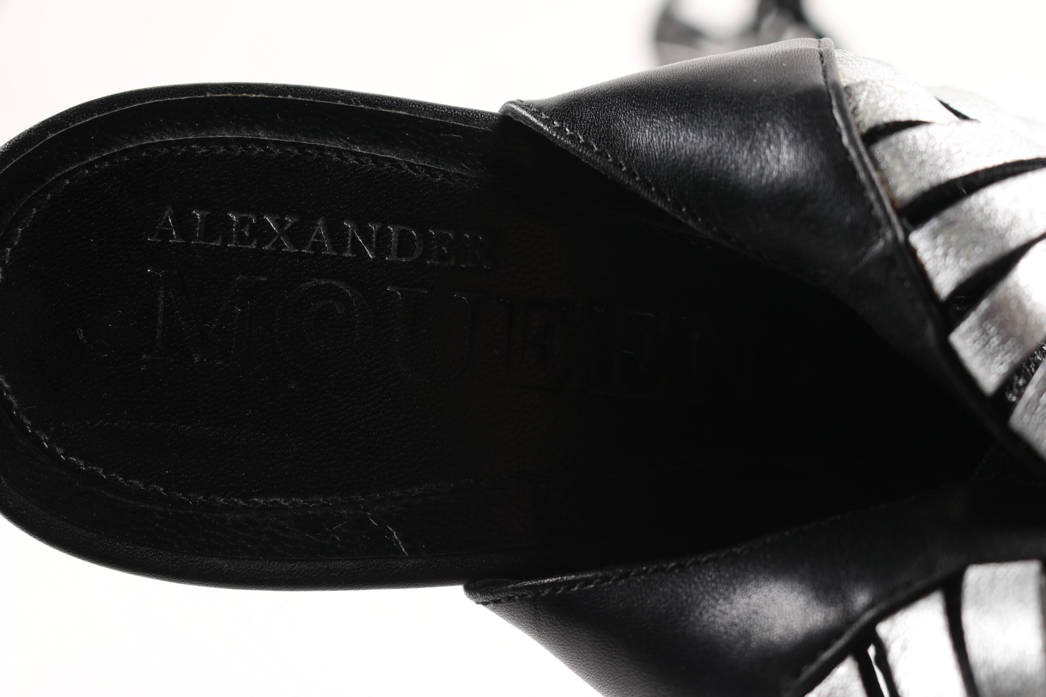 Alexander McQueen Peep Toe Stiletto Heels