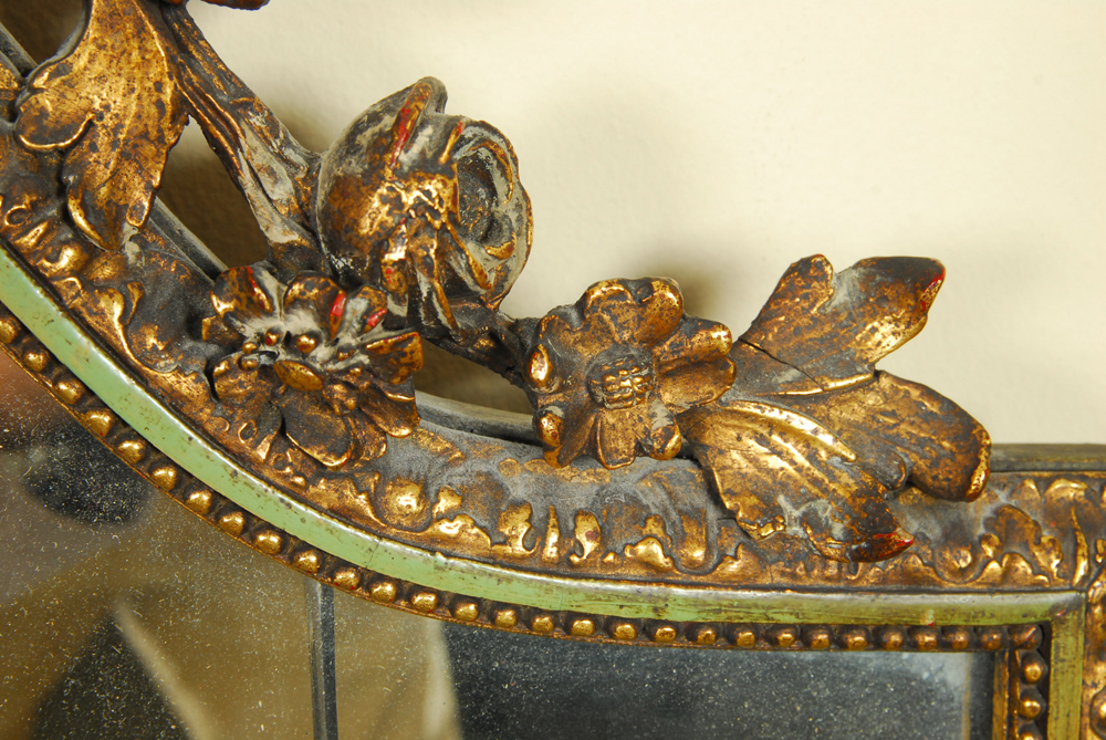 Vintage French Rococo Inspired Wall Mirror