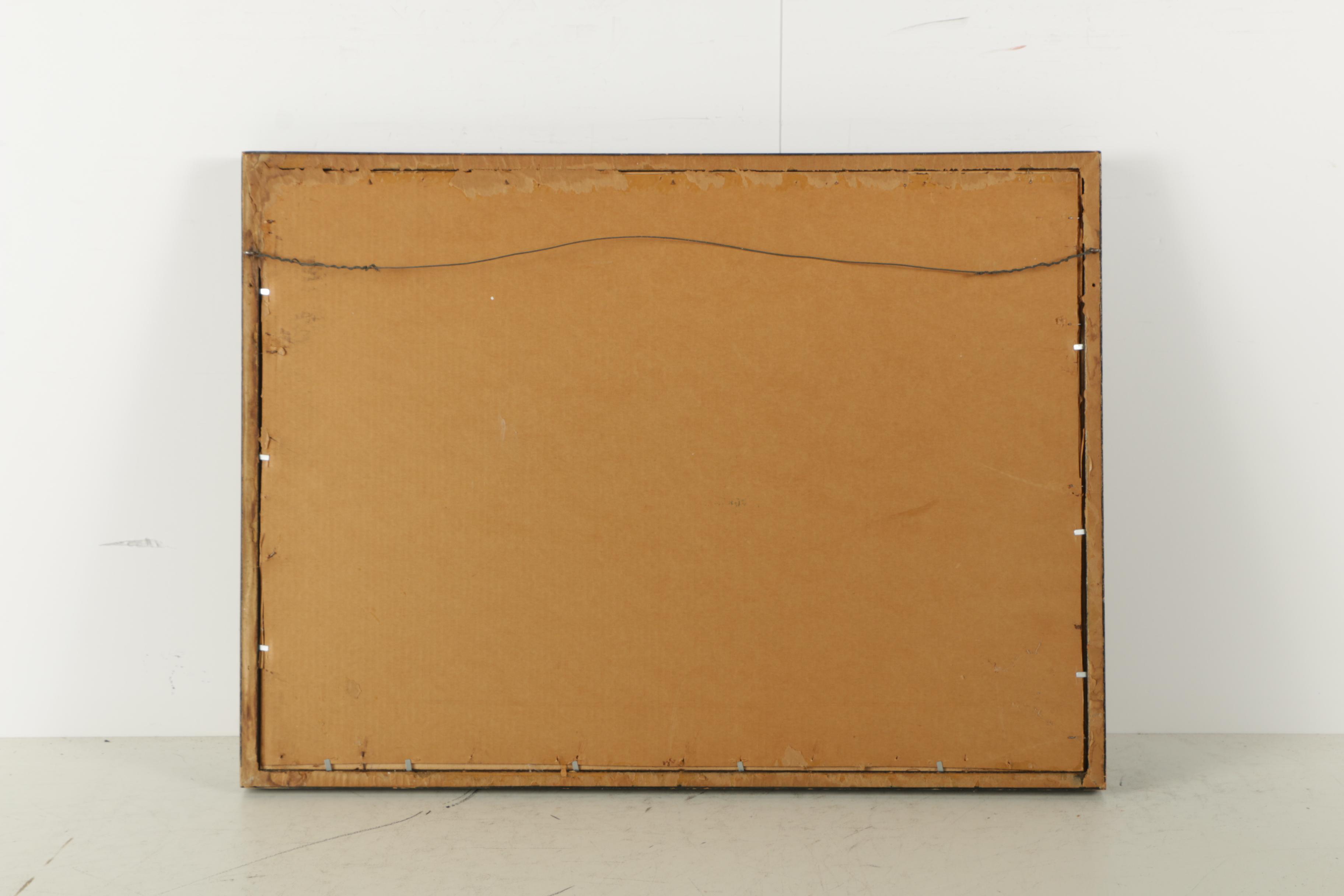 Watercolor Painting on Paper of Creek Scene