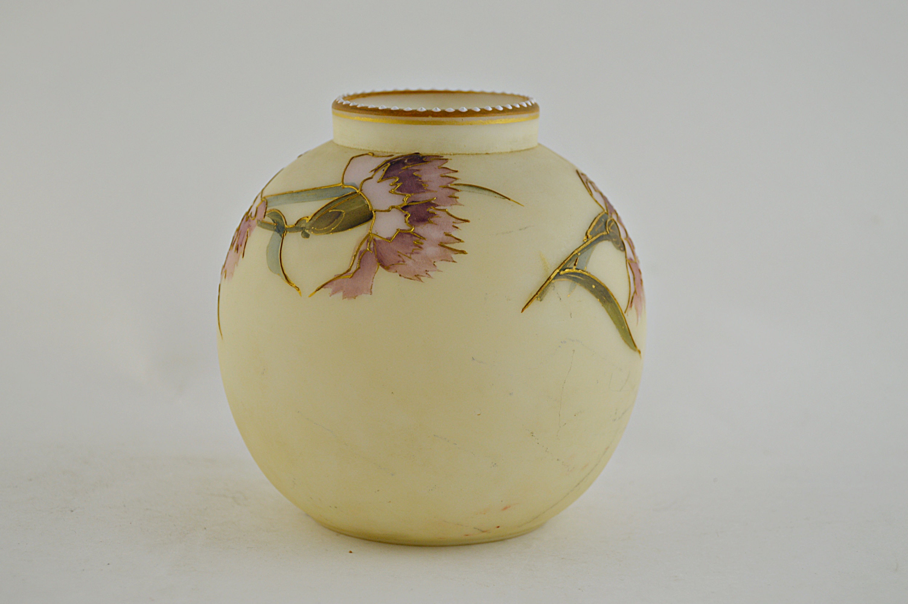 Mount Washington Smith Bros. Opal Art Glass Vase