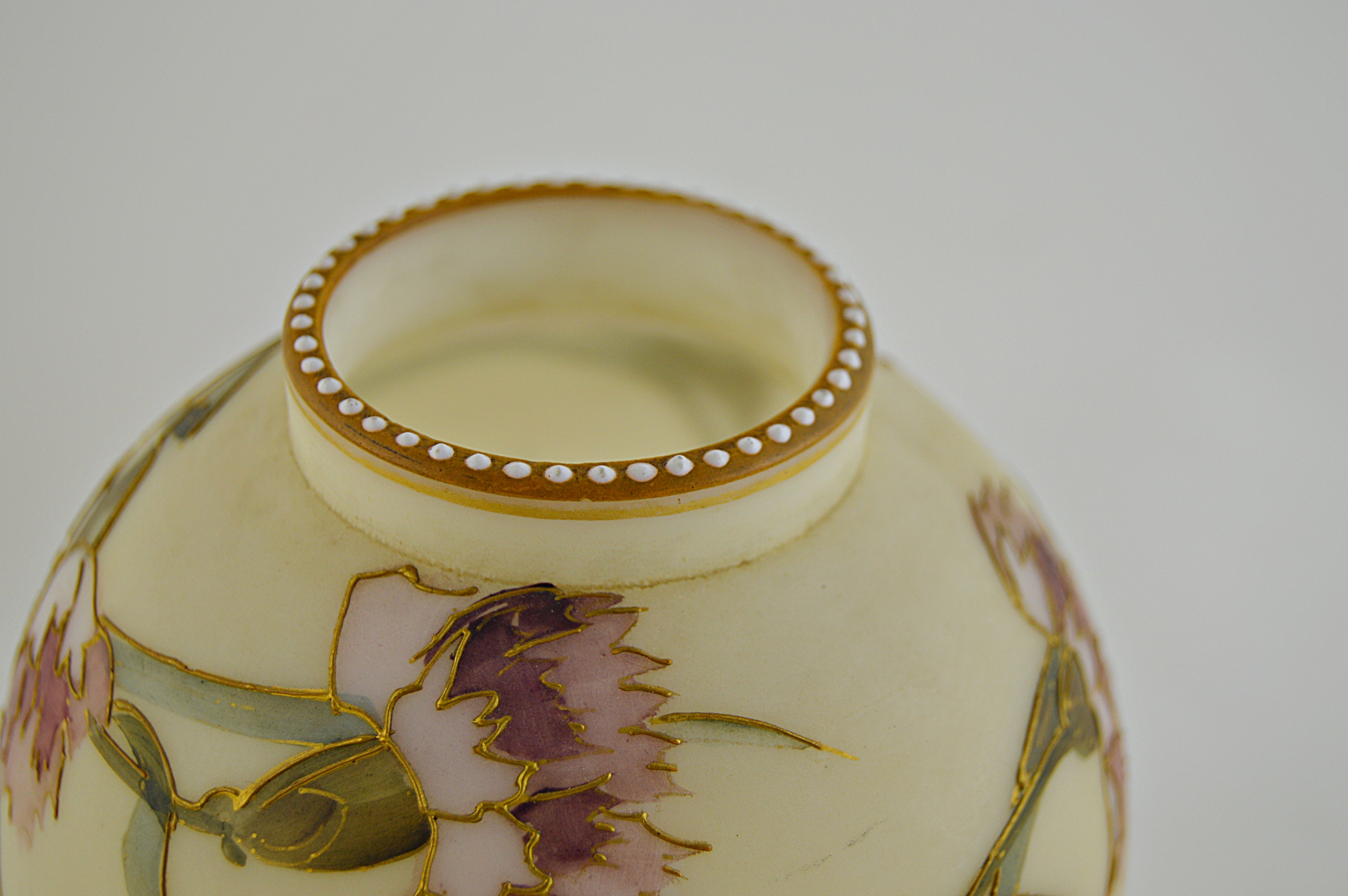 Mount Washington Smith Bros. Opal Art Glass Vase