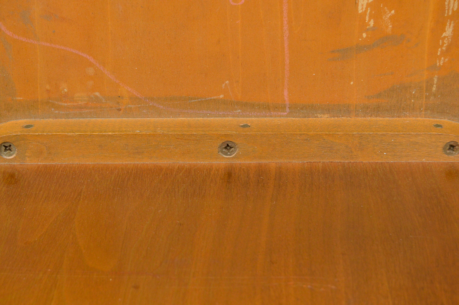 Mid Century Modern Walnut Veneer Bench By Show Pieces