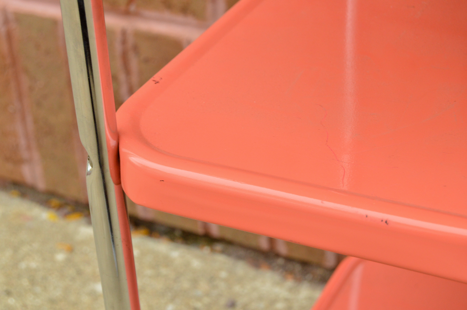 Mid Century Modern Bar Cart with Cutting Board Top