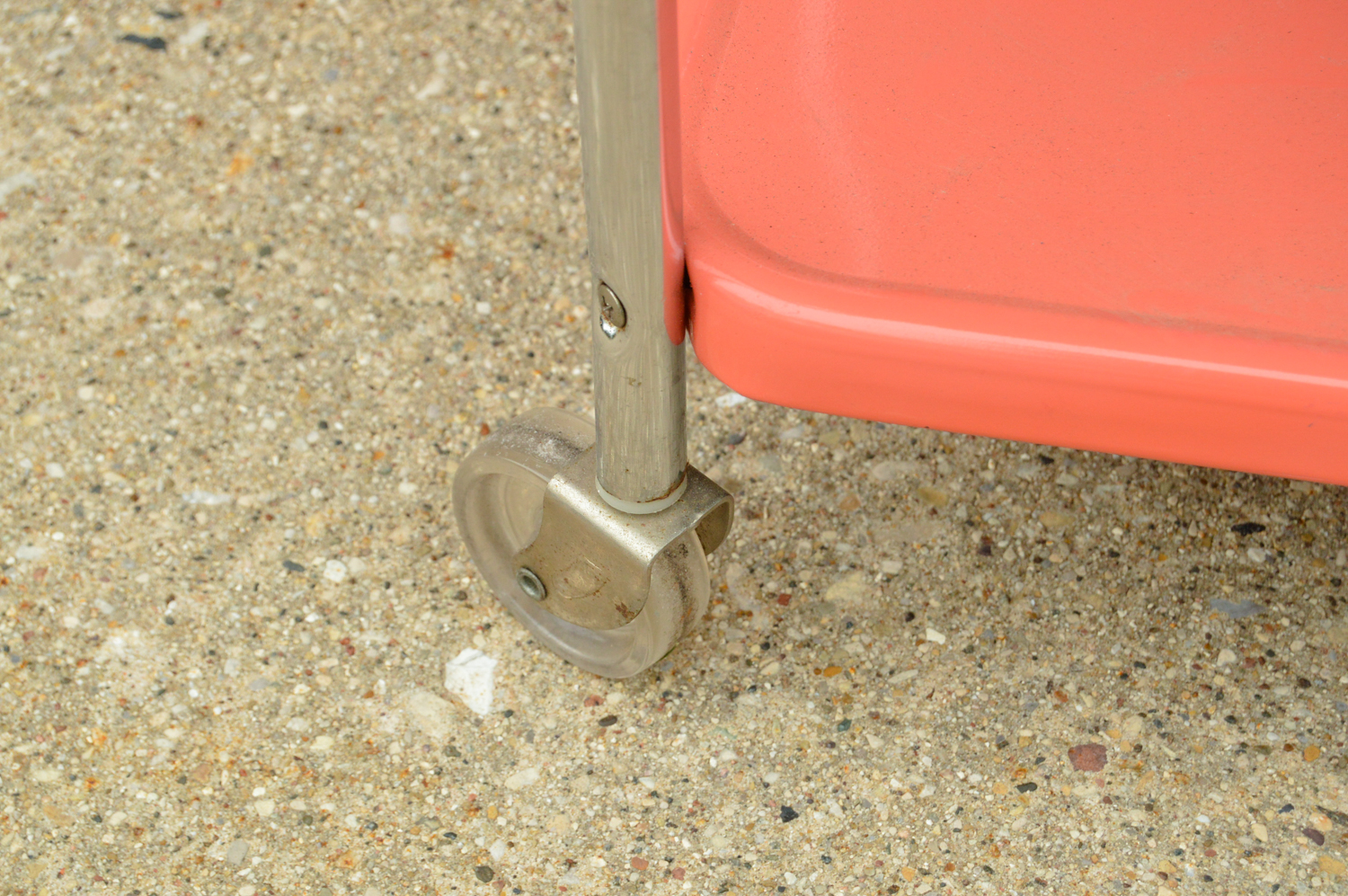 Mid Century Modern Bar Cart with Cutting Board Top