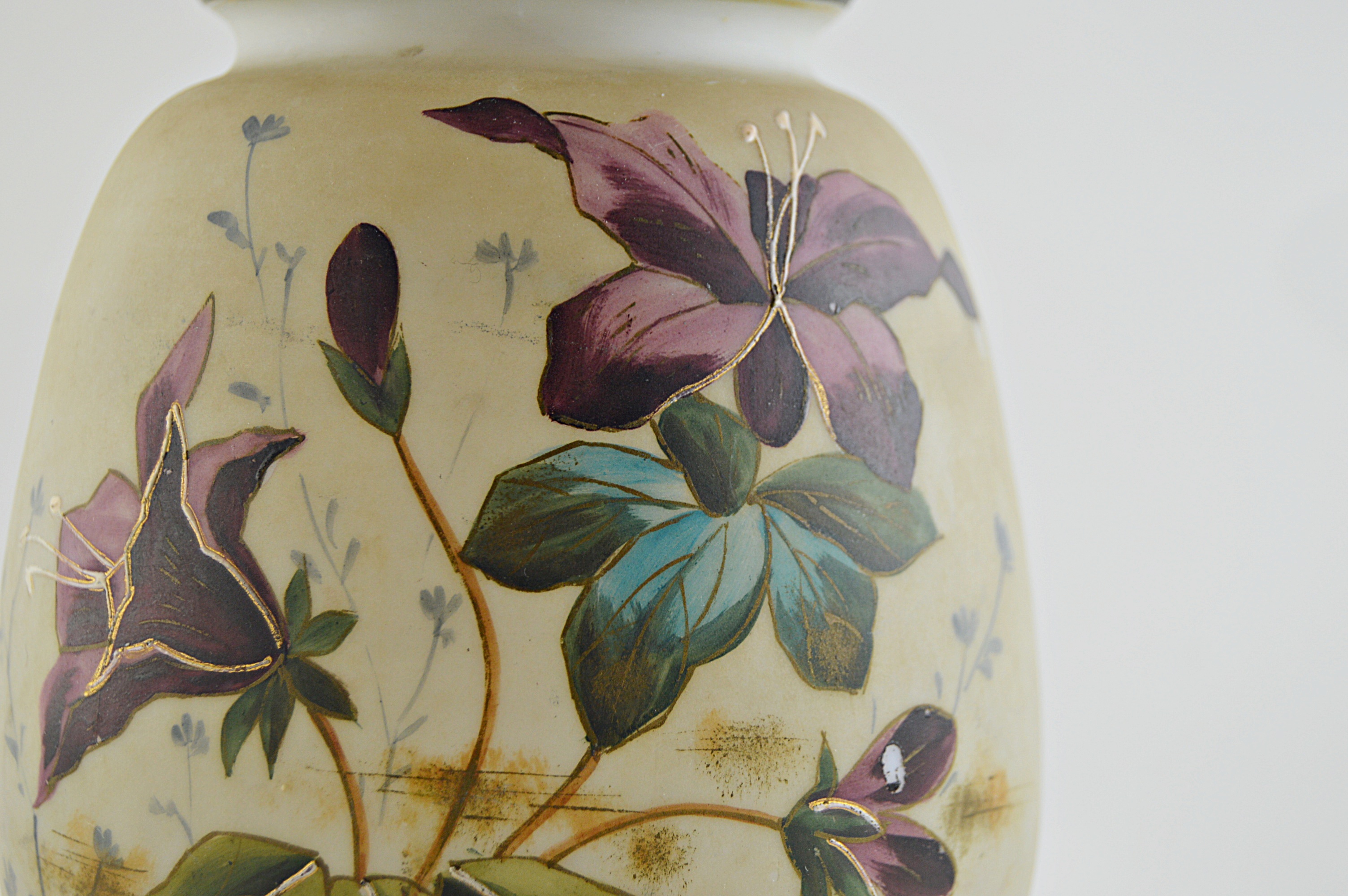 Antique Opaline Art Glass Vase