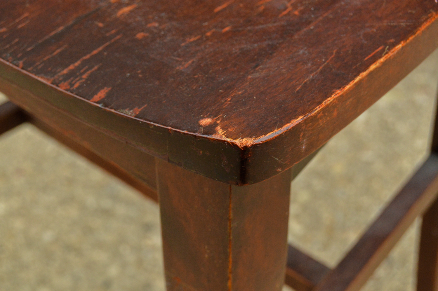 Vintage Slant Front Desk And Chair