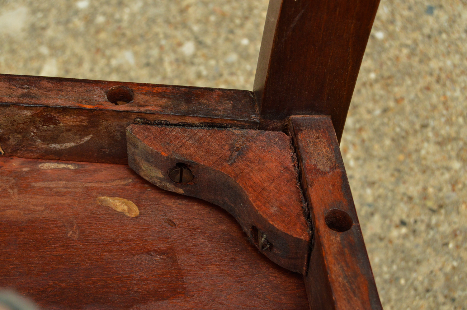 Vintage Slant Front Desk And Chair
