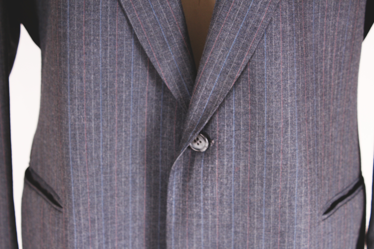 Three Piece Cellini Collection Suit and Garment Bag