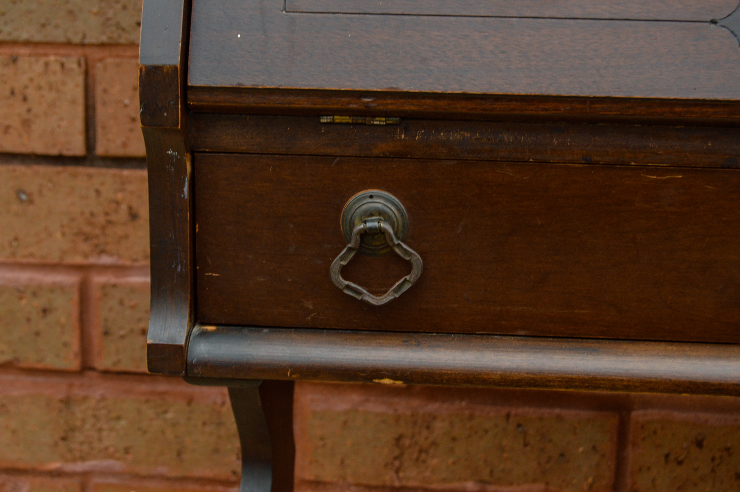 Vintage Slant Front Desk And Chair