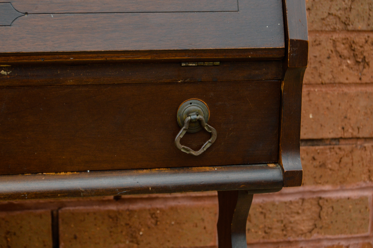 Vintage Slant Front Desk And Chair