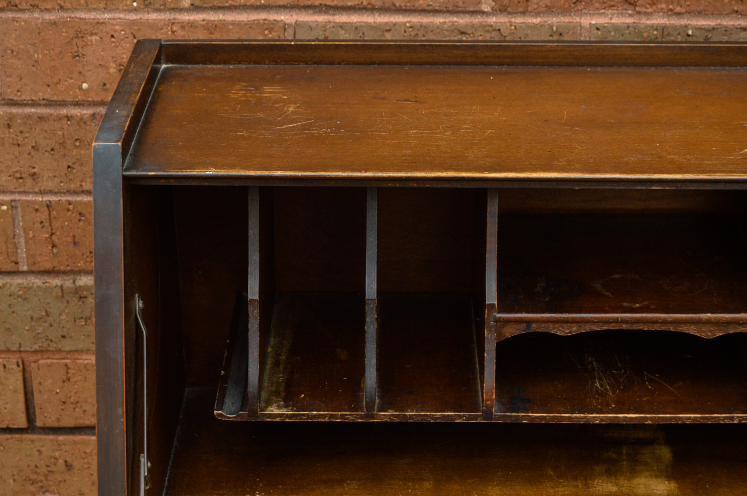 Vintage Slant Front Desk And Chair