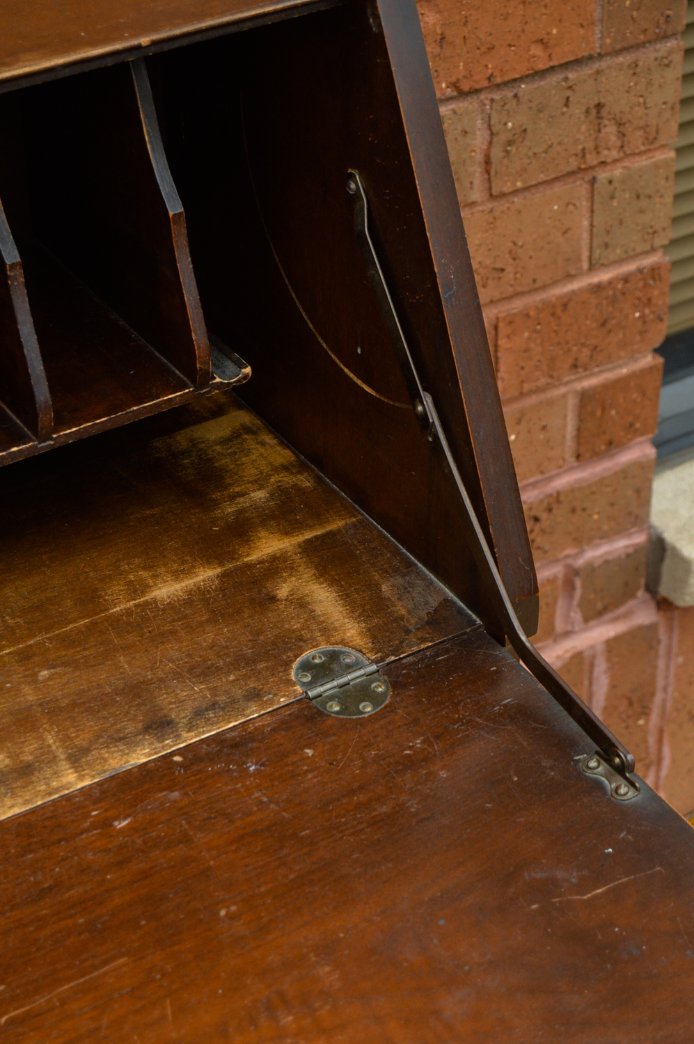 Vintage Slant Front Desk And Chair