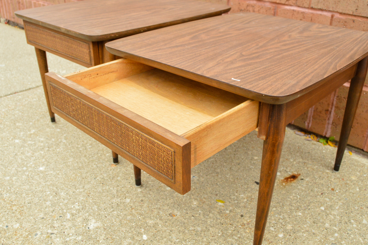 Mid Century Modern End Tables by American of Martinsville