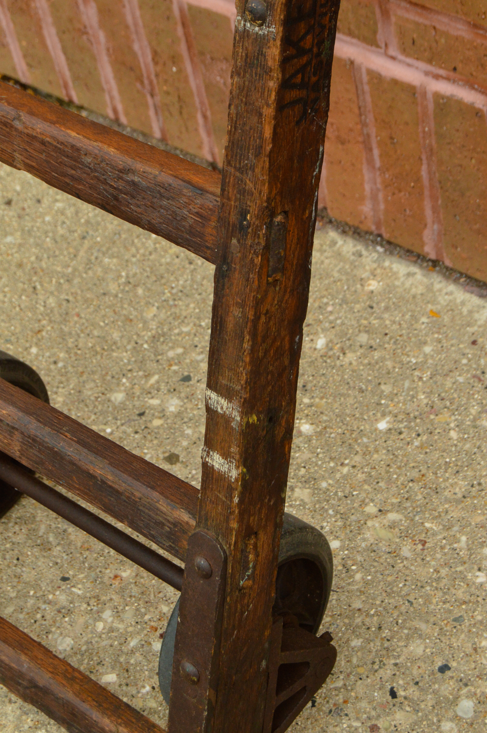 Antique Freight Dolly by Jakes Foundry of Nashville, TN
